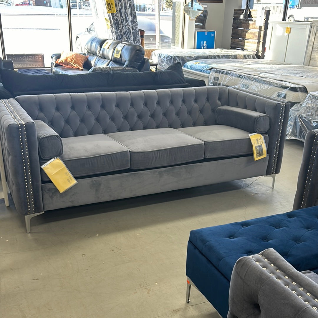 Velvet sofa love and chair 3 pc $2499