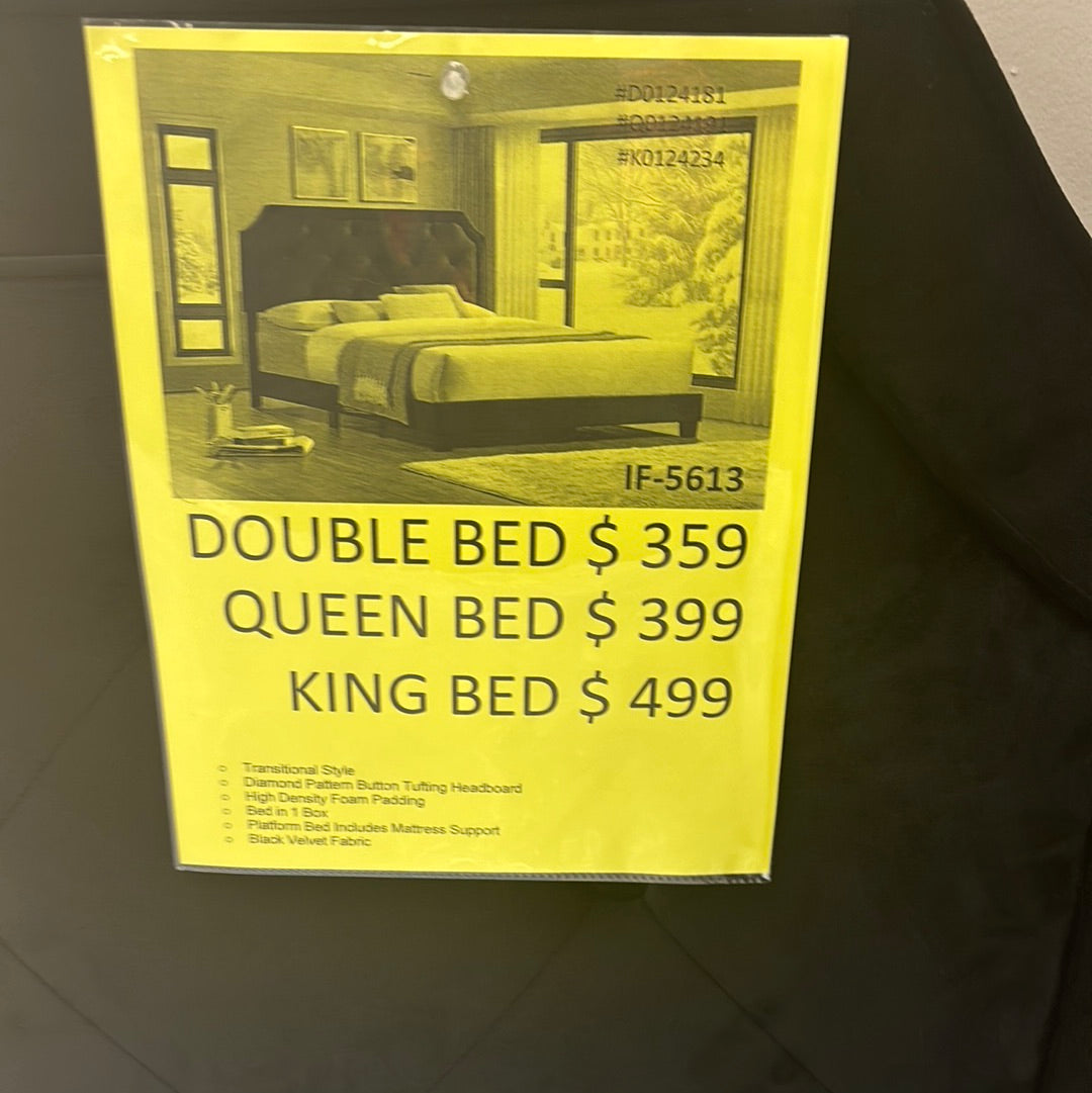 King upholster bed by international