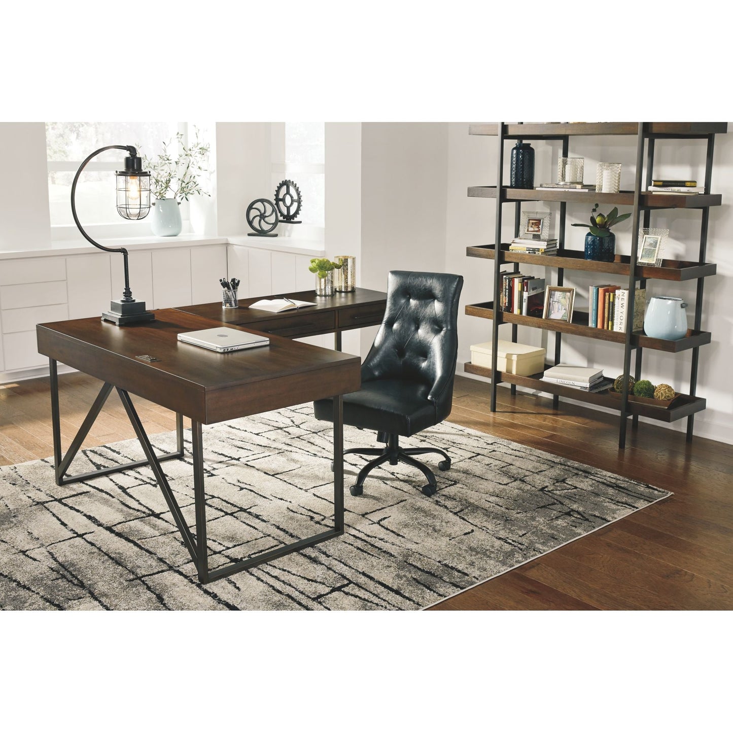 Starmore 2 Piece Home Office Package - Brown