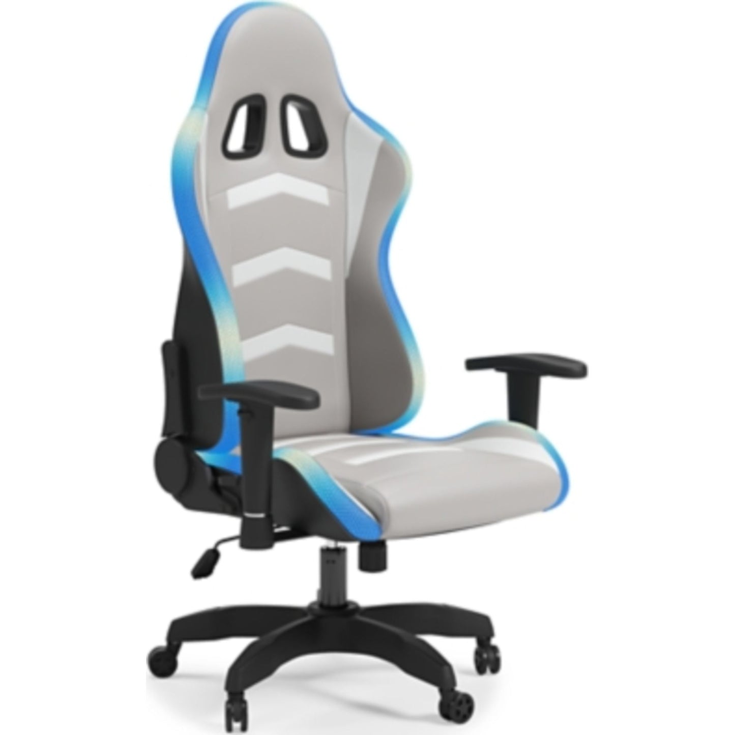 Lynxtyn Office Chair - White/Gray