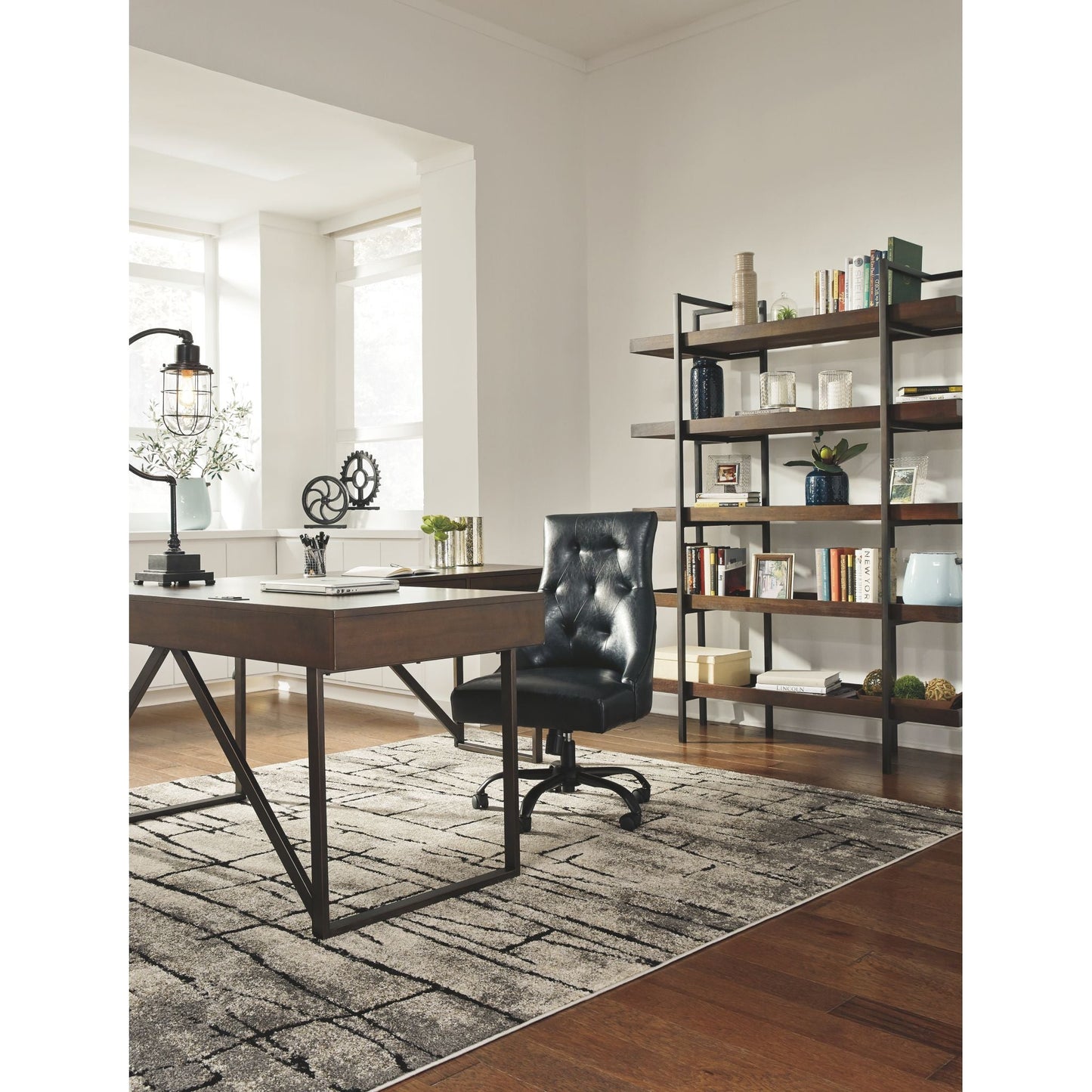 Starmore 2 Piece Home Office Package - Brown