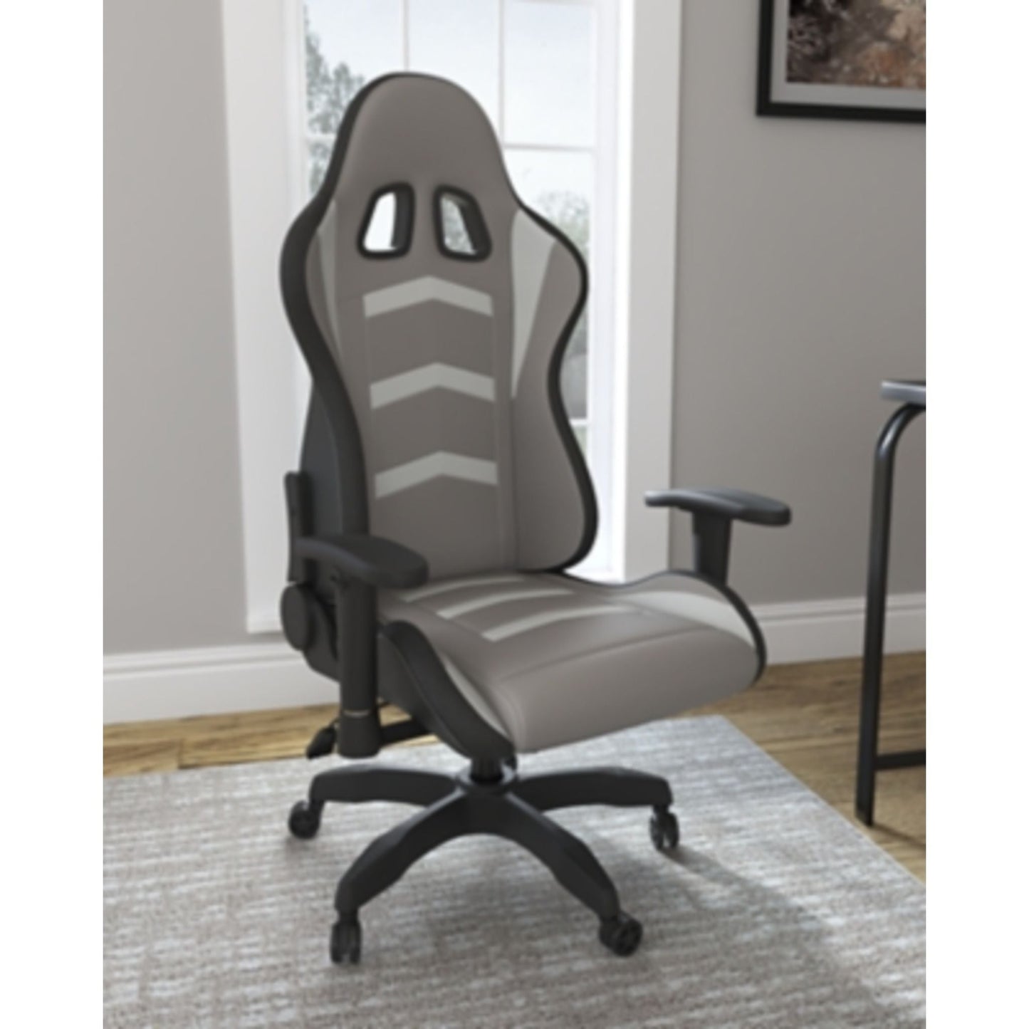Lynxtyn Office Chair - White/Gray