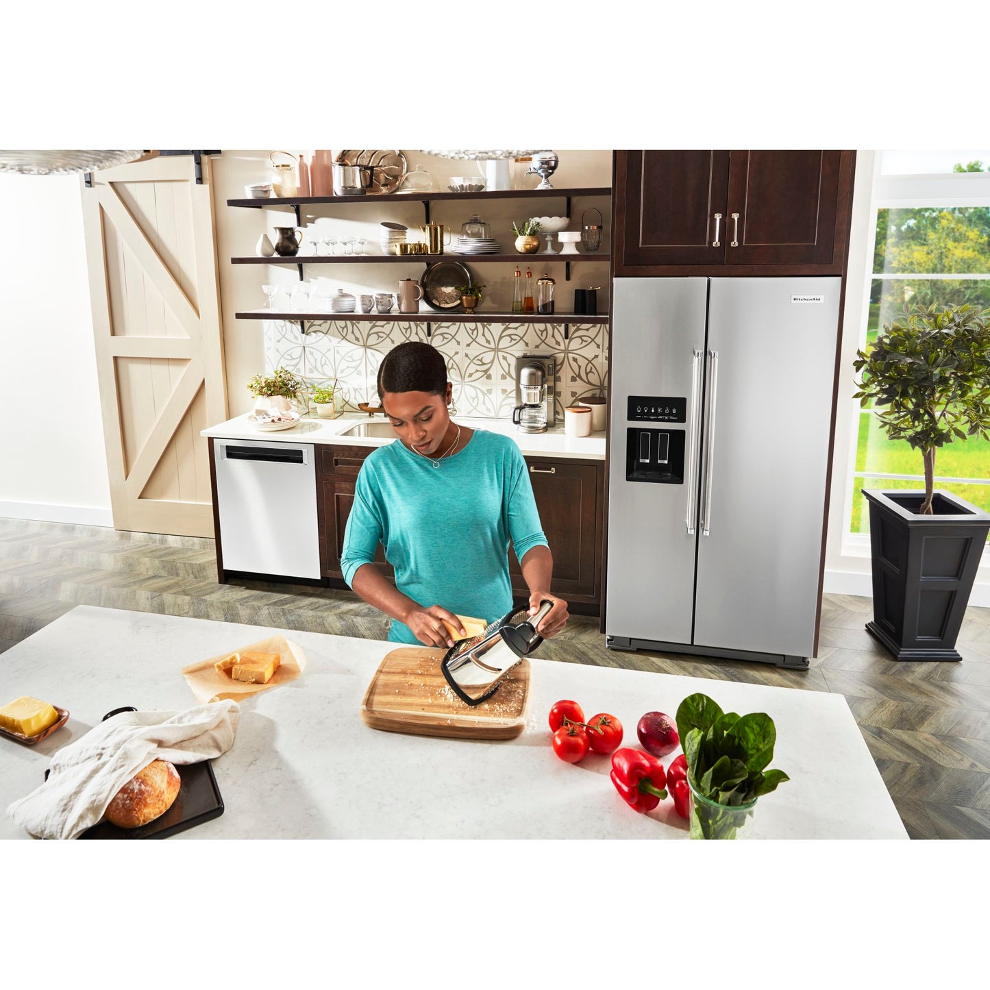 KitchenAid Side x Side Fridge (KRSF705HPS) - Stainless Steel