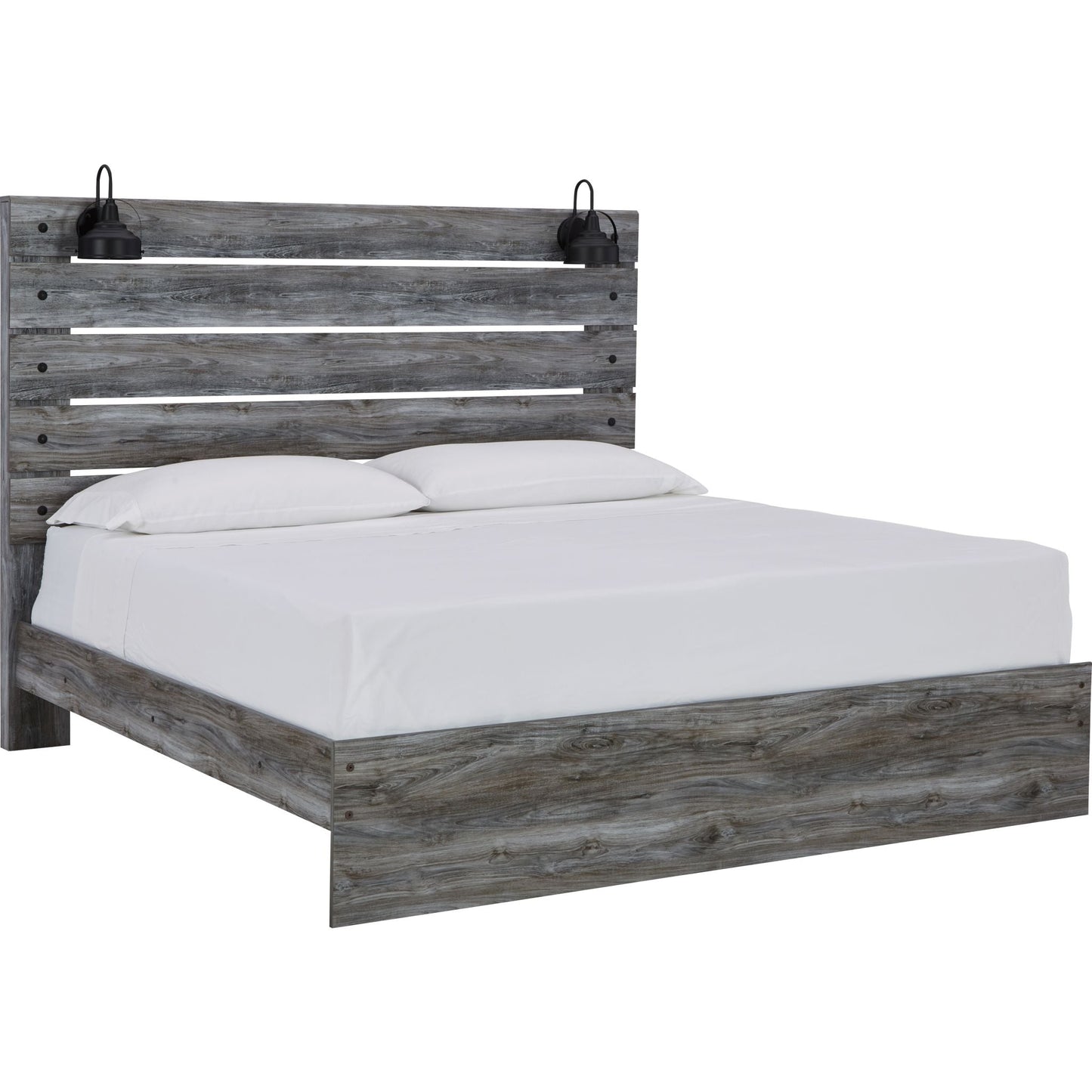 Baystorm 3 Piece King Panel Bed - Gray