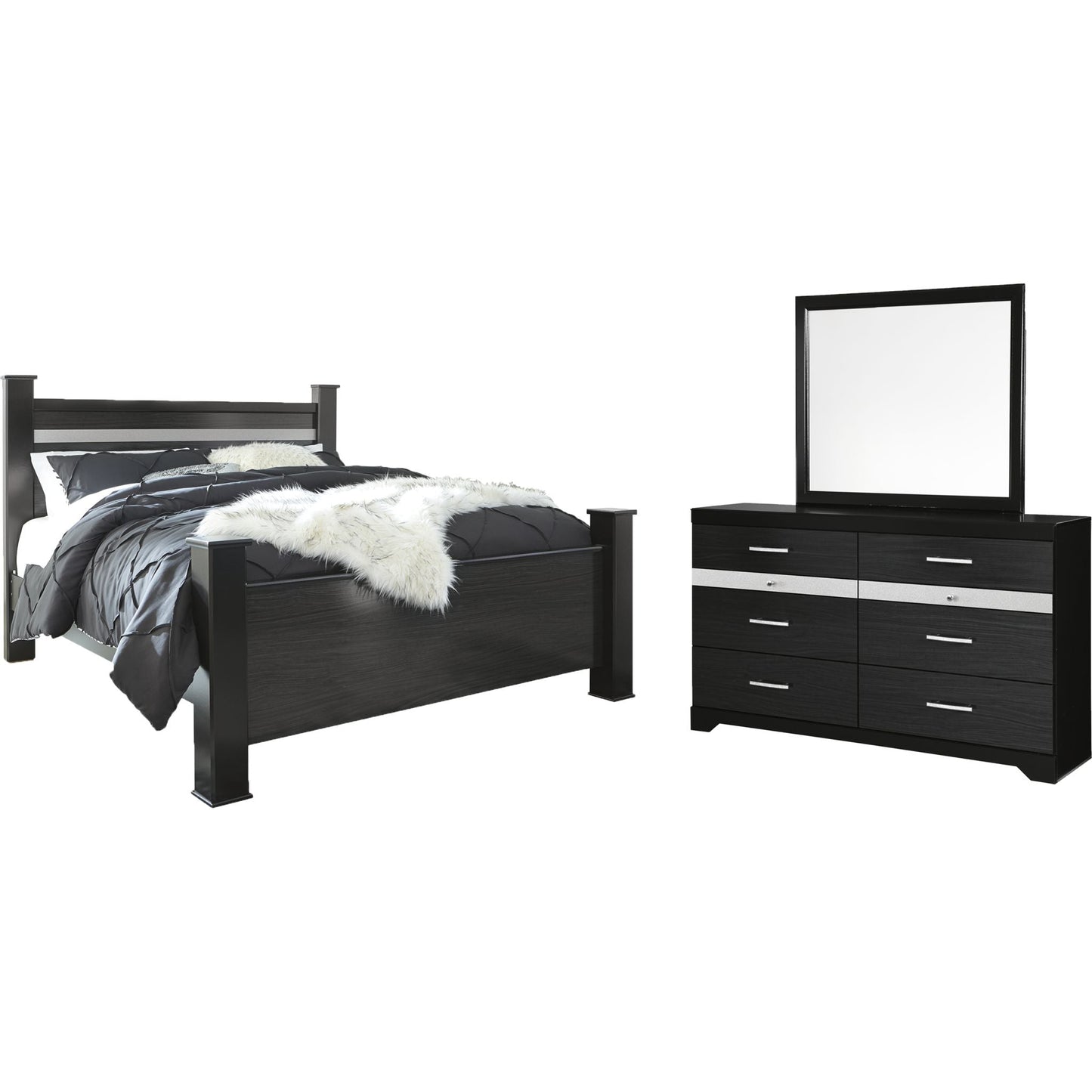 Starberry 5 Piece Bedroom Package - Black