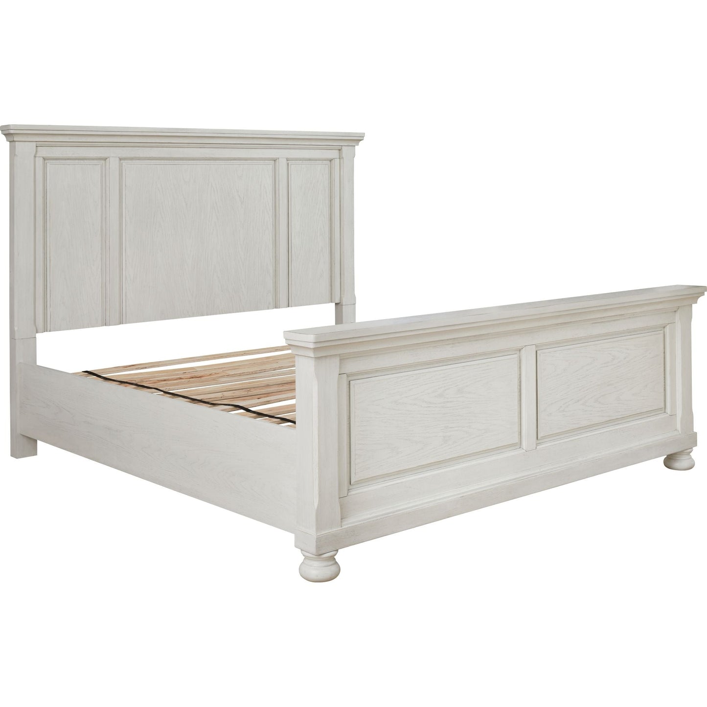 Robbinsdale 3 Piece King Panel Bed - Antique White