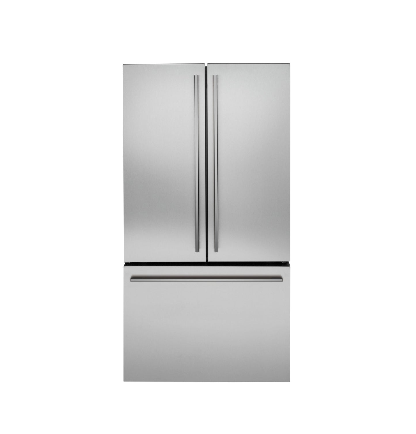 Monogram 36" Minimalist Free Standing French Door Stainless Steel Refrigerator -ZWE23ESNSS