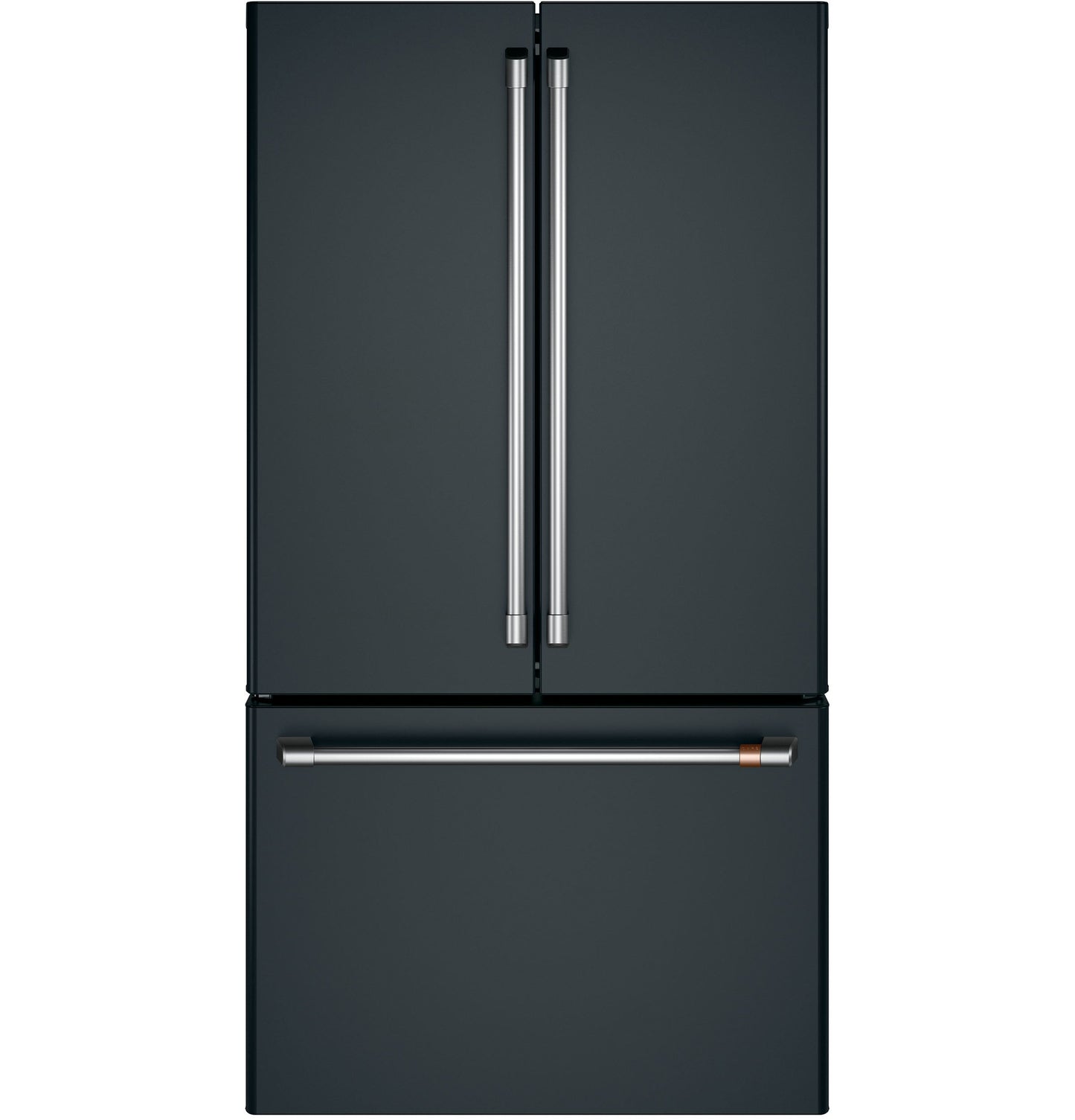 Café Energy Star® 23.1 Cu. Ft. Counter-Depth French-Door Refrigerator Matte Black - CWE23SP3MD1