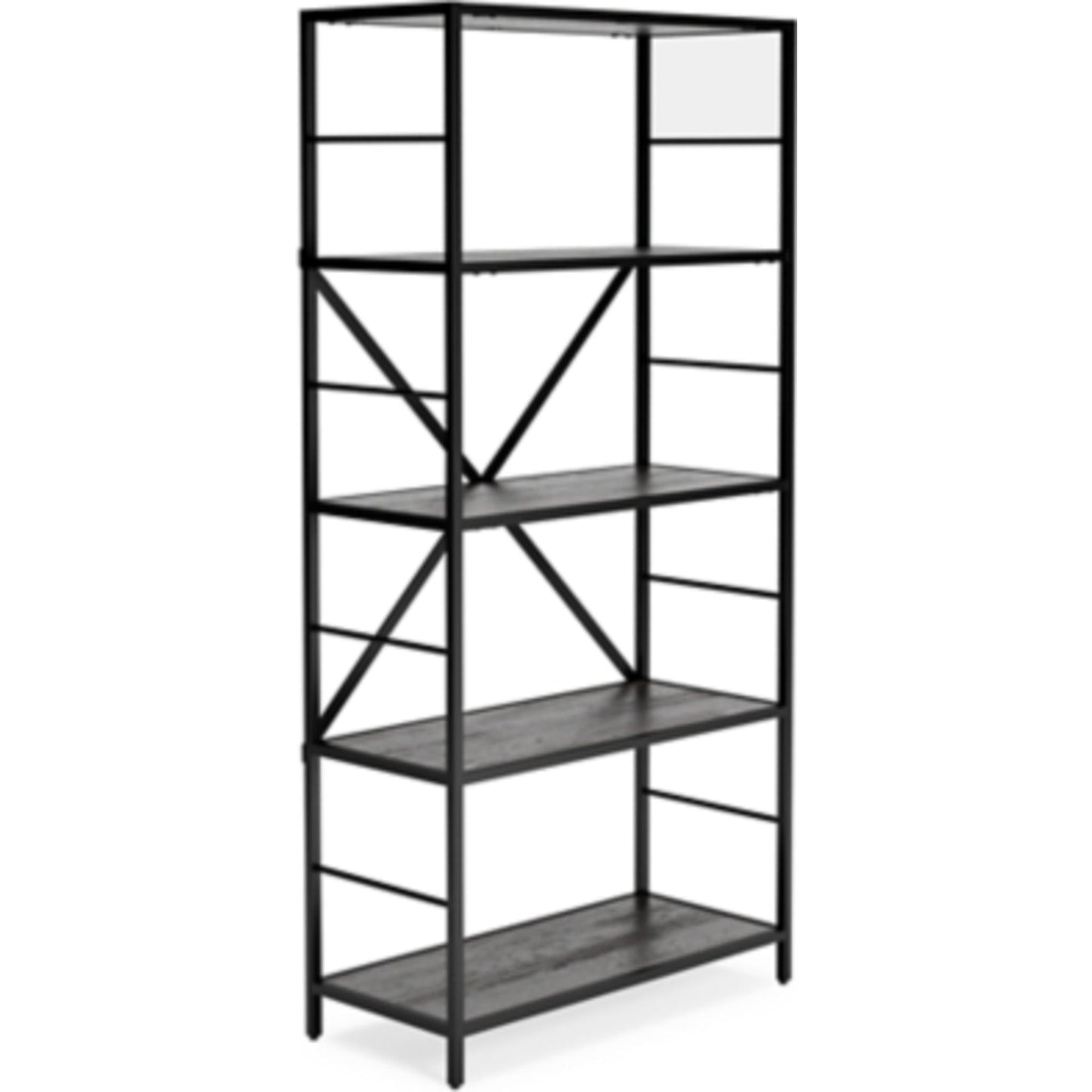 Freedan Bookcase - Grayish Brown