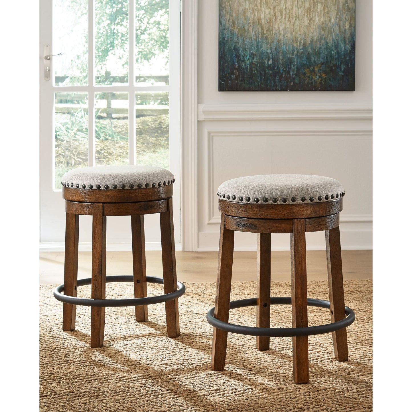 Valebeck Bar Stool - Brown/Black - (D546-124)