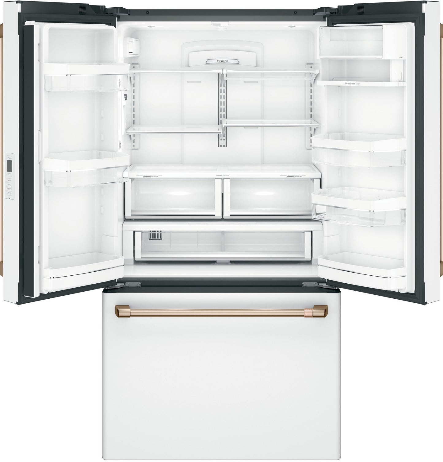 Café Energy Star® 23.1 Cu. Ft. Counter-Depth French-Door Refrigerator Matte White - CWE23SP4MW2