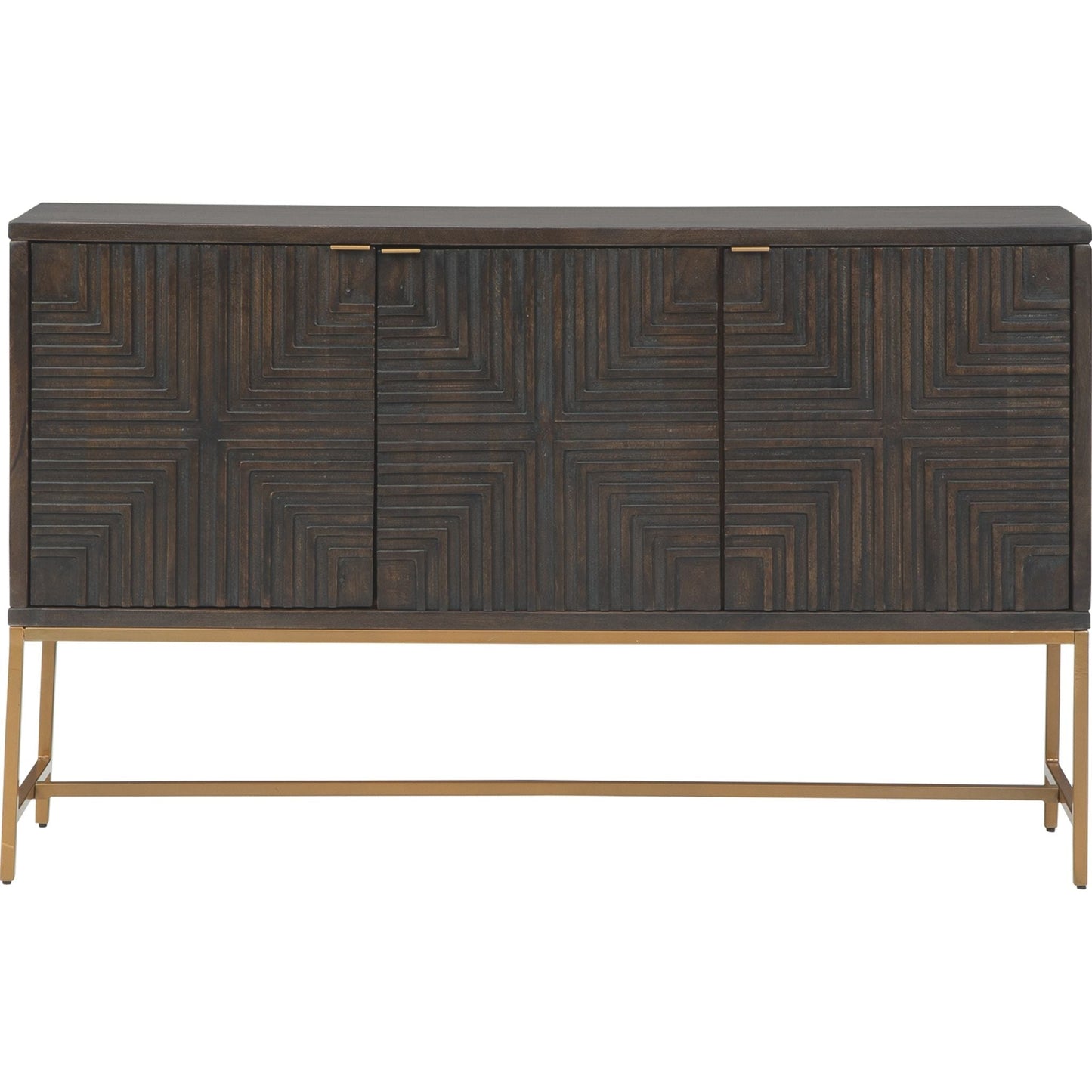 Elinmore Accent Cabinet - Brown/Gold Finish