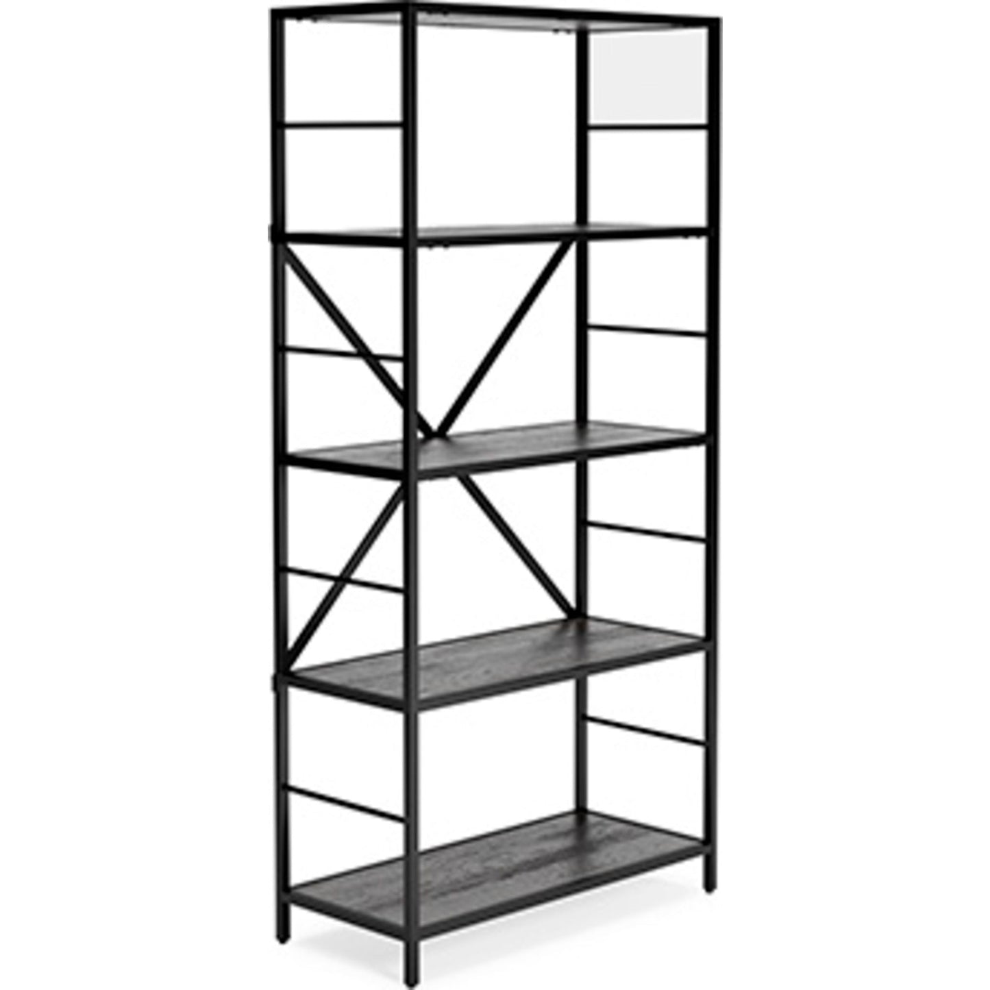 Freedan Bookcase - Grayish Brown
