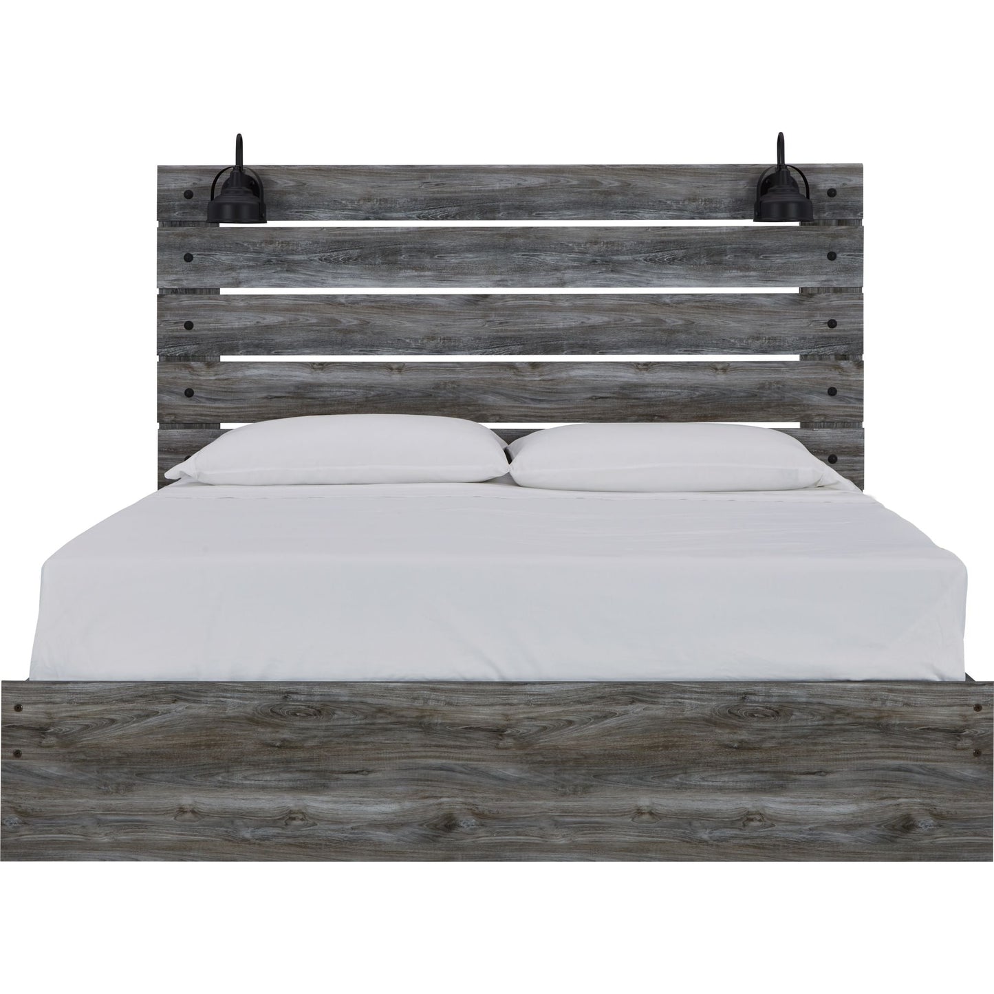 Baystorm 3 Piece King Panel Bed - Gray