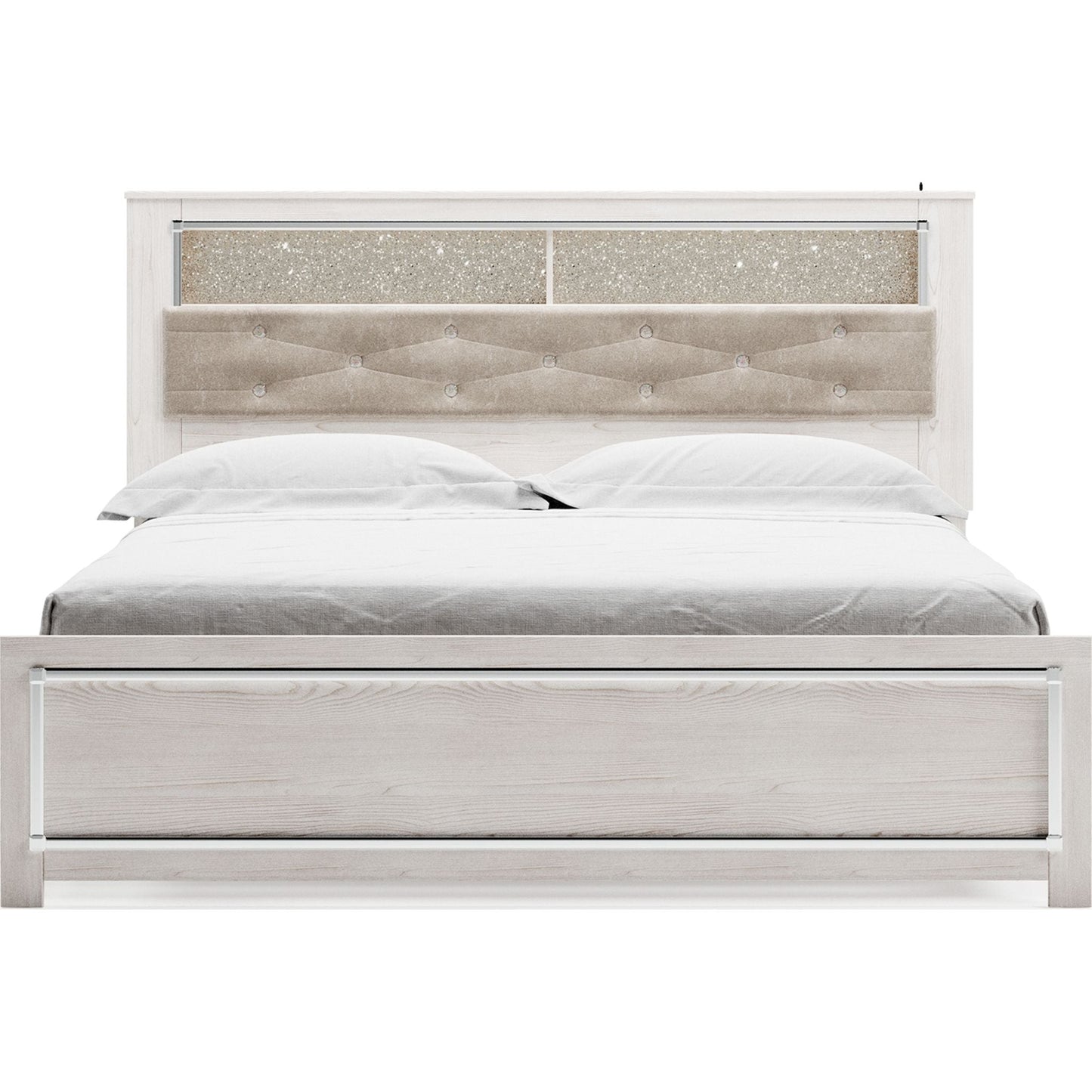 Oliah 3 Piece King Bed - White