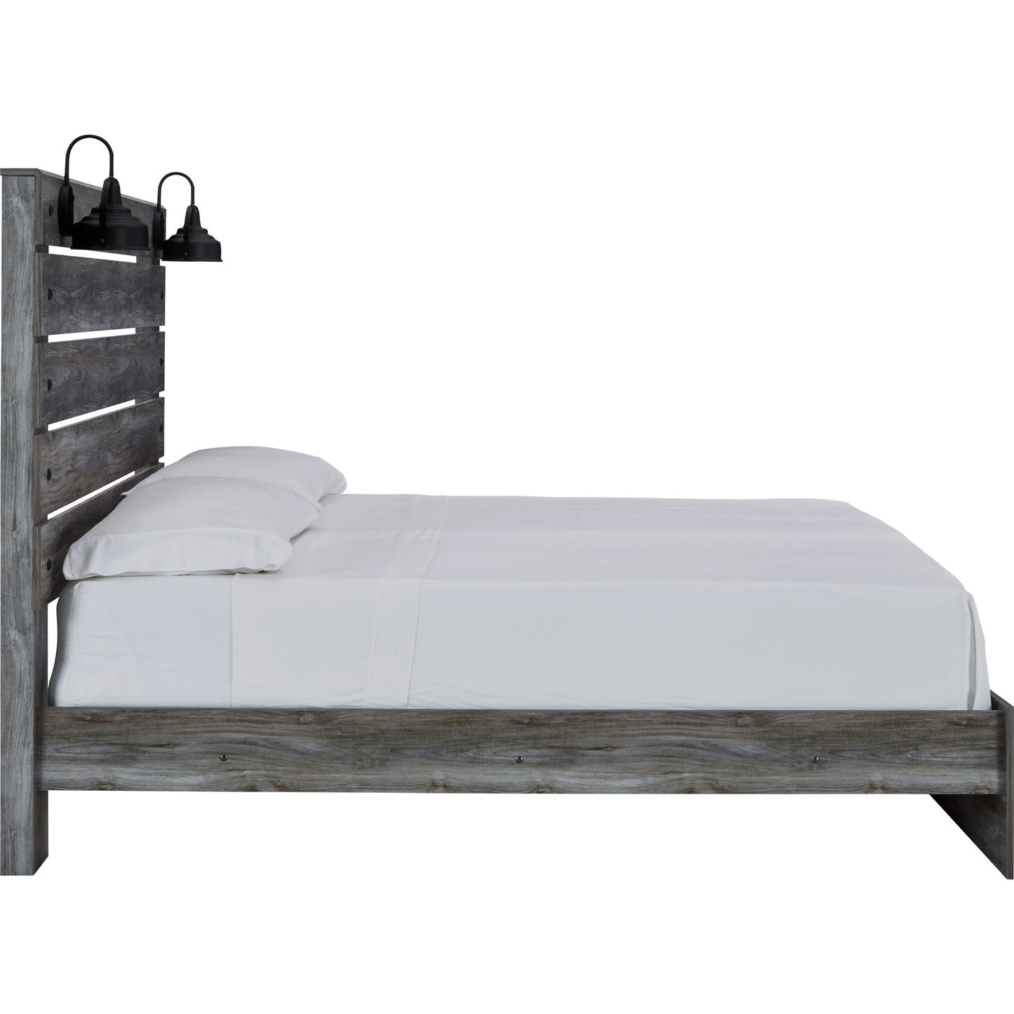 Baystorm 3 Piece King Panel Bed - Gray