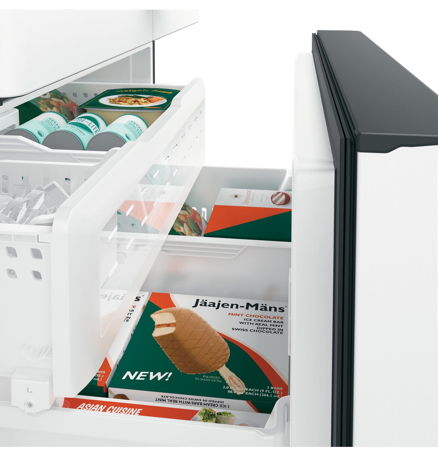 Café Energy Star® 23.1 Cu. Ft. Counter-Depth French-Door Refrigerator Matte White - CWE23SP4MW2