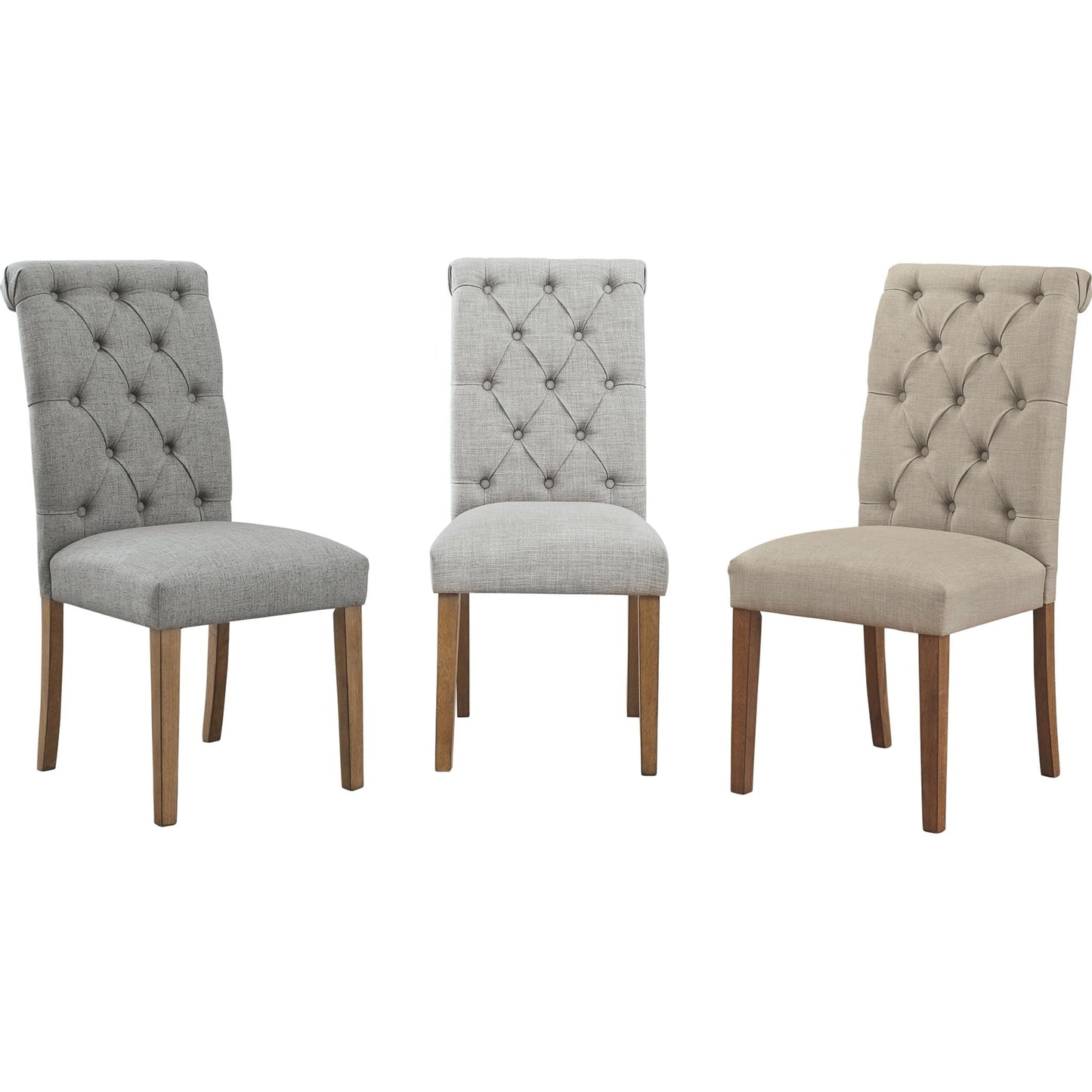 Harvina Upholstered Side Chair - Gray - (D324-01)
