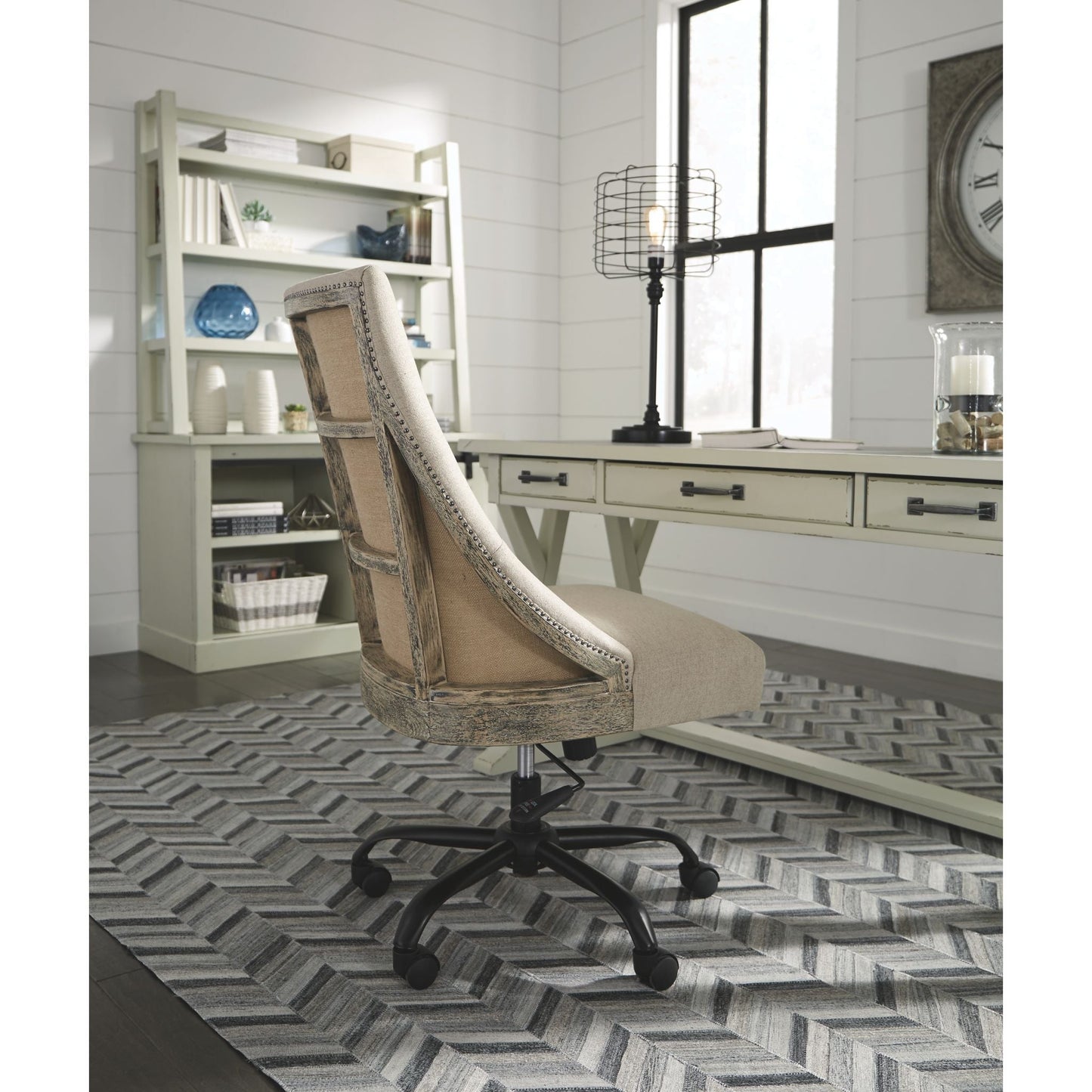 Jonileene Desk - White/Gray