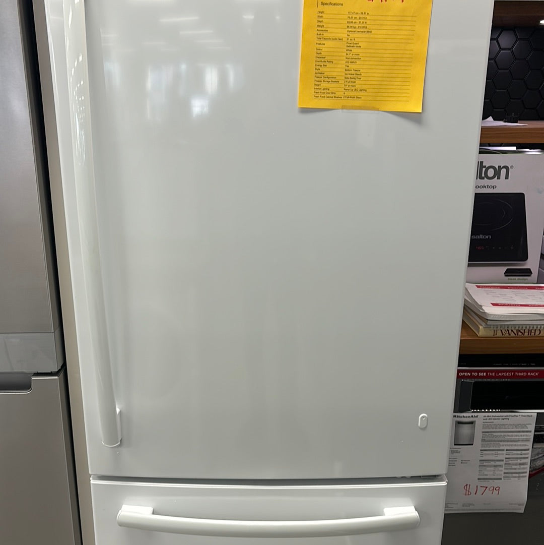 Ge bottom mount fridge 20 cu ft