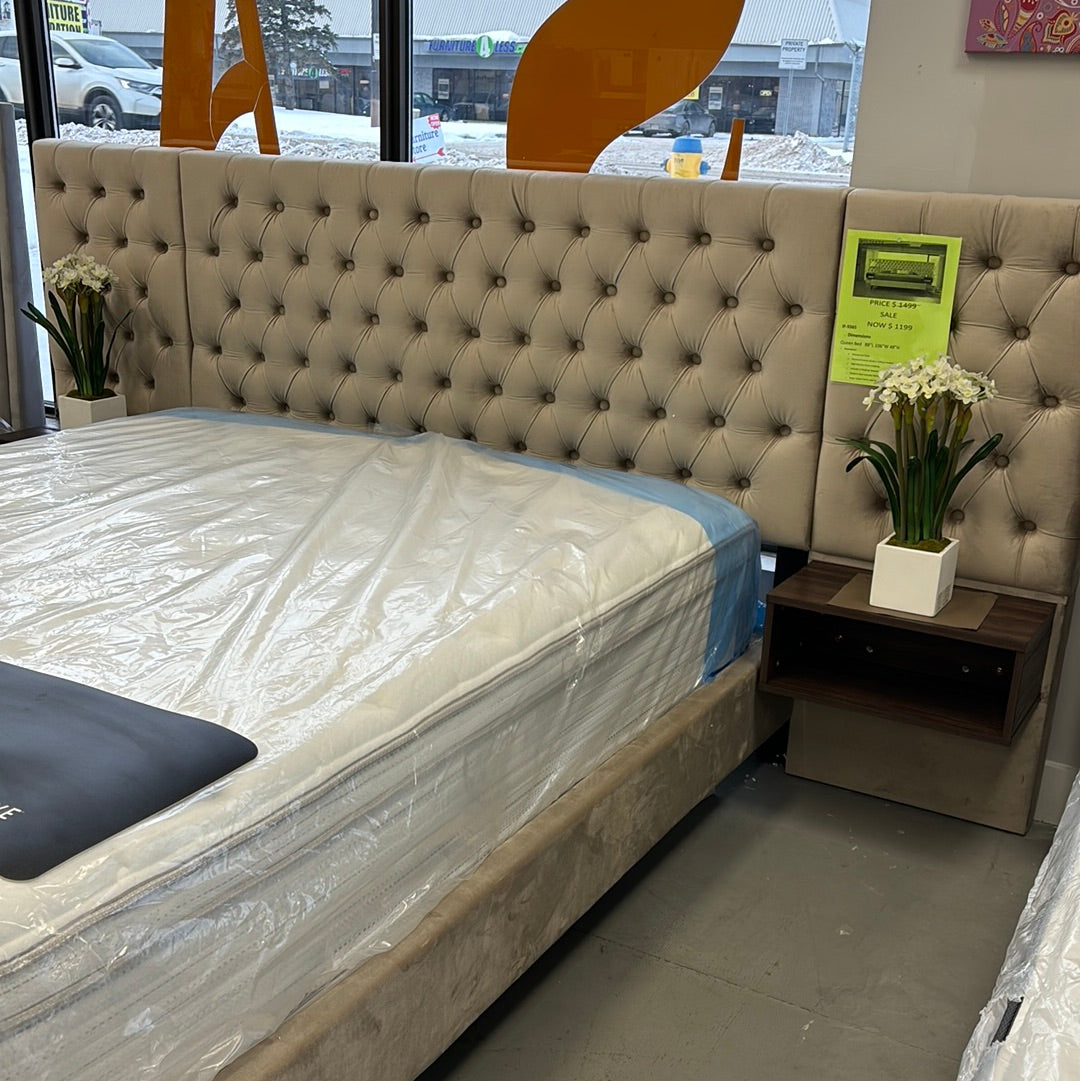 Queen bed with built in night stands