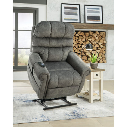 Mopton Power Lift Recliner - Steel