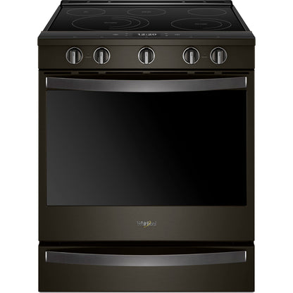 Whirlpool Front Control Range (YWEE750H0HV) - Black Stainless