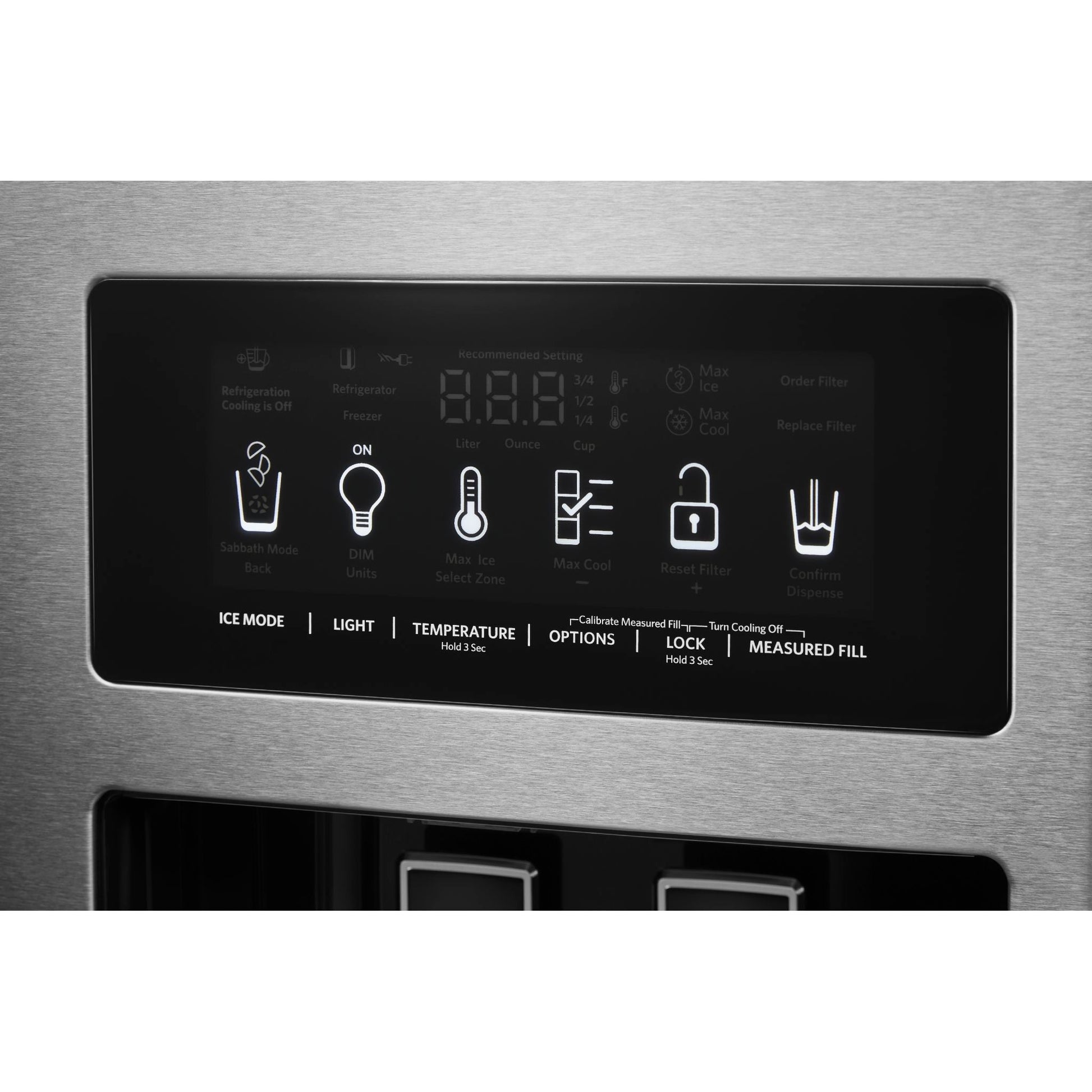 KitchenAid Side x Side Fridge (KRSF705HBS) - Black Stainless