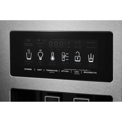 KitchenAid Side x Side Fridge (KRSF705HBS) - Black Stainless
