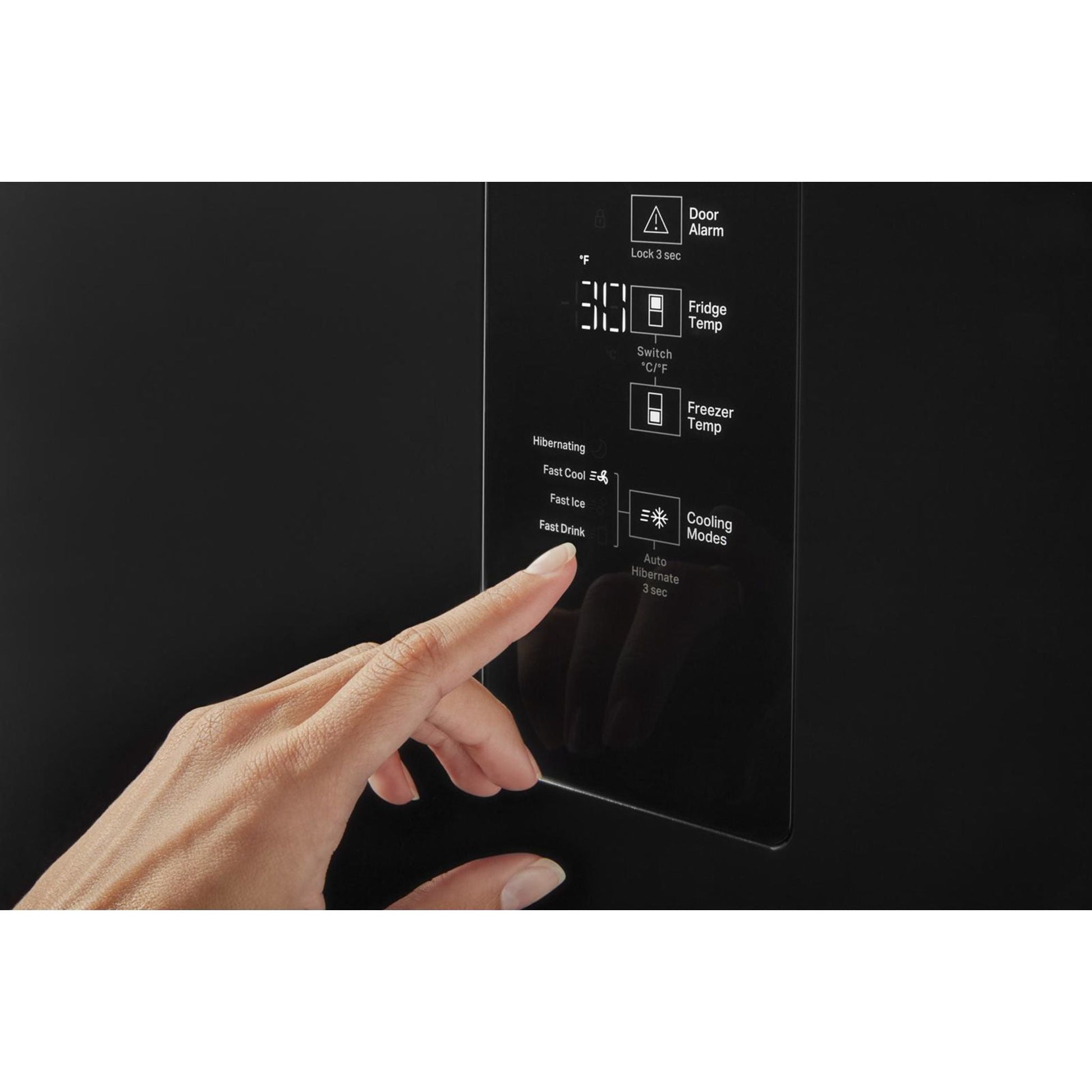 Whirlpool Bottom Mount Fridge (WRB533CZJB) - Black