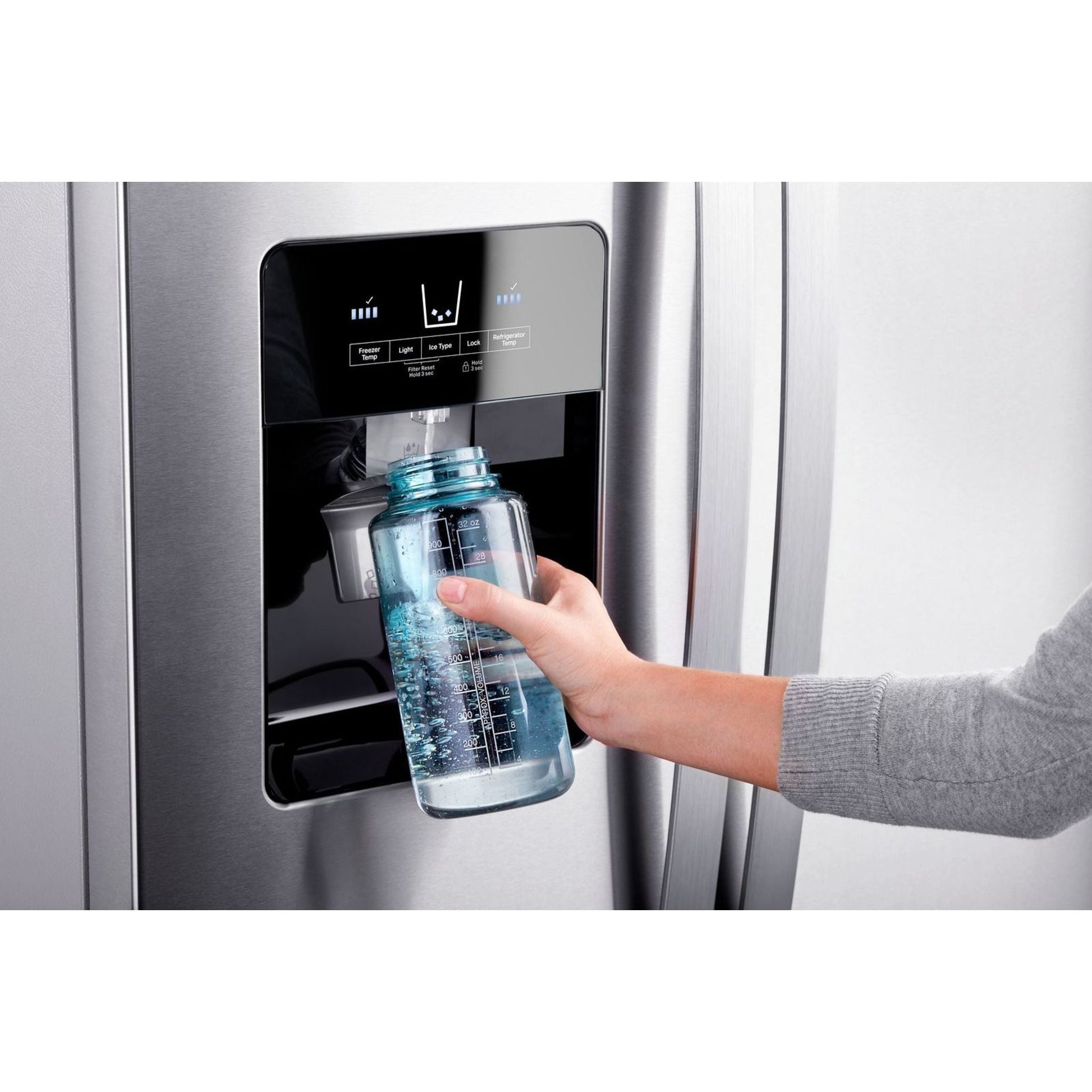 Whirlpool Side x Side Fridge (WRS321SDHZ) - Stainless Steel