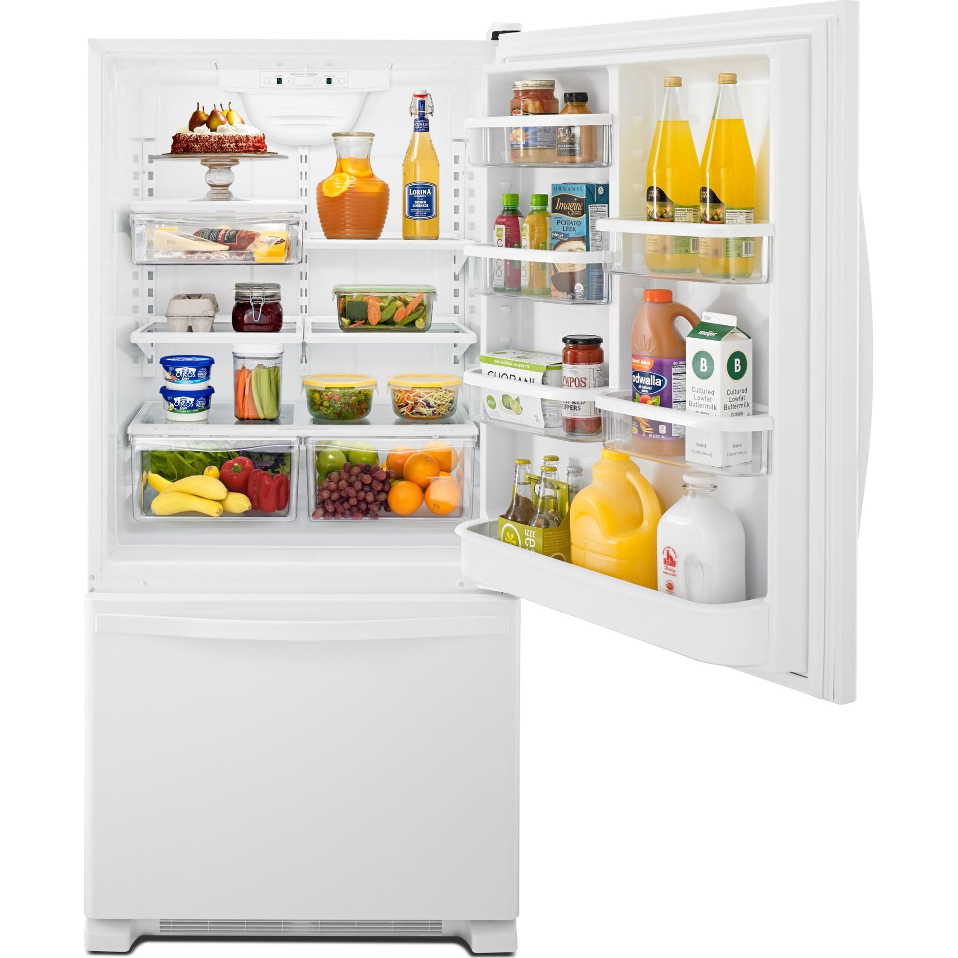 Whirlpool Bottom Mount Fridge (WRB322DMBW) - White