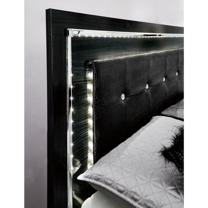 Kaydell 4 Piece Queen Bed with Storage - Black