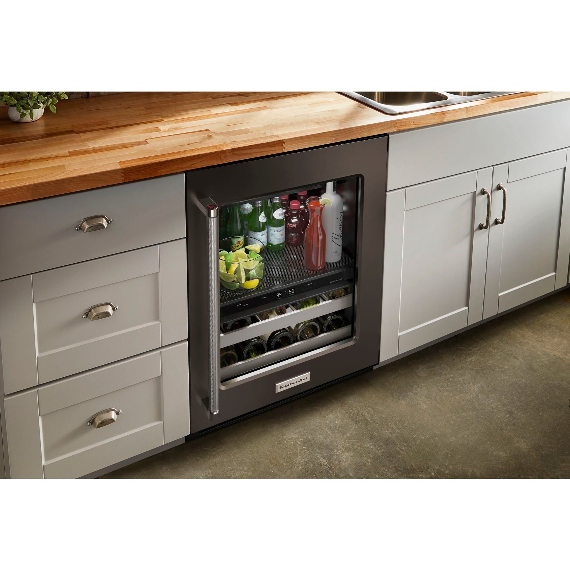 KitchenAid Beverage Cooler (KUBR314KBS) - Black Stainless