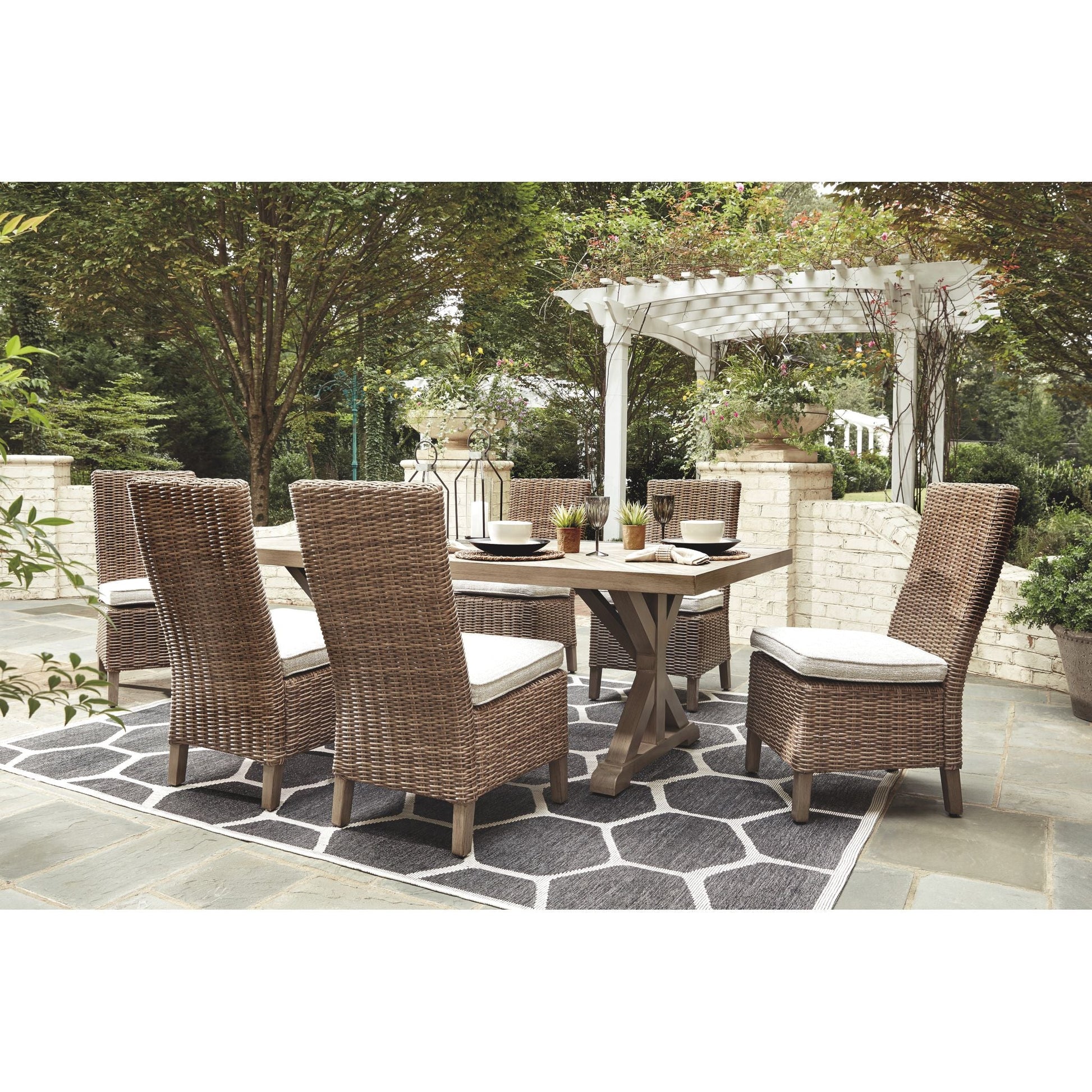 Outdoor Beachcroft Collection 7 Piece Package Beige