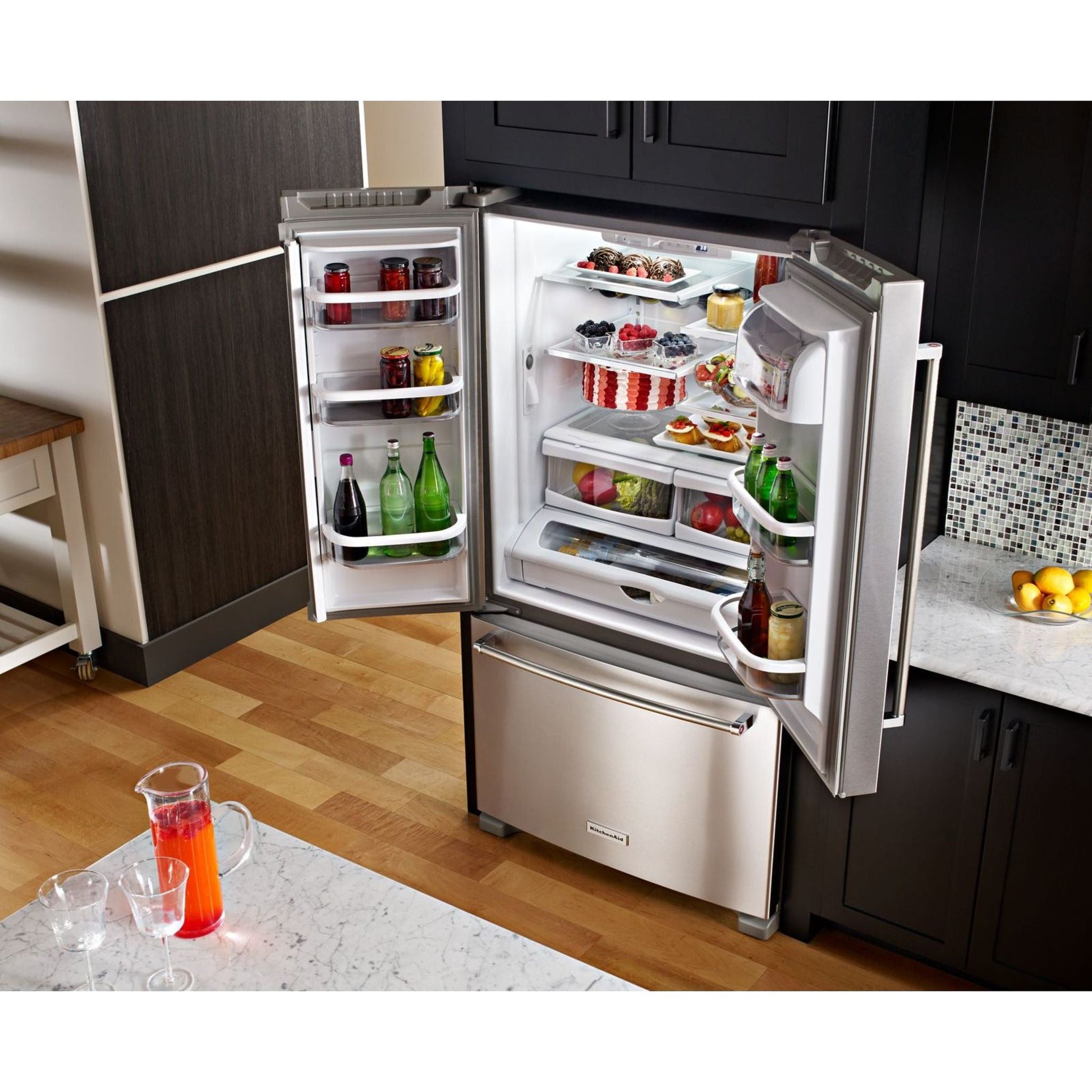 KitchenAid French Door Fridge (KRFF305ESS) - Stainless Steel