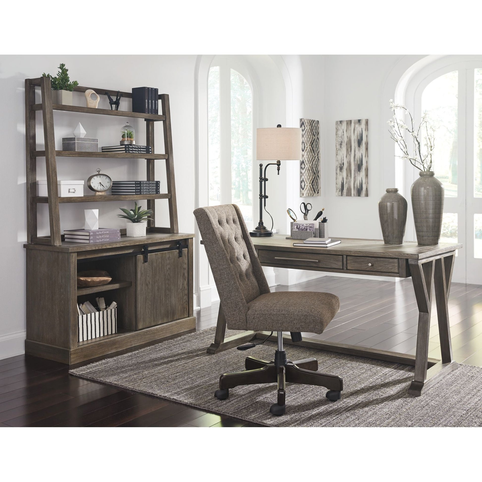 Luxenford Desk - Grayish Brown