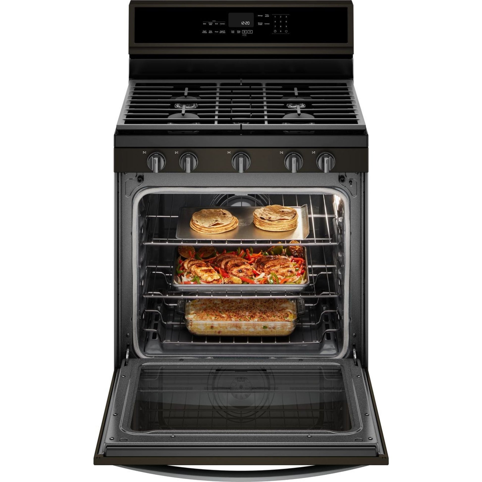 Whirlpool Gas Range (WFG975H0HV) - Black Stainless