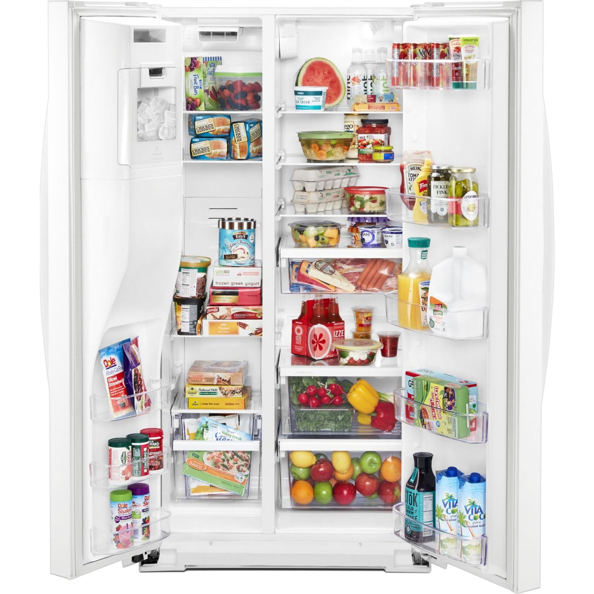 Whirlpool Side x Side Fridge (WRS571CIHW) - White