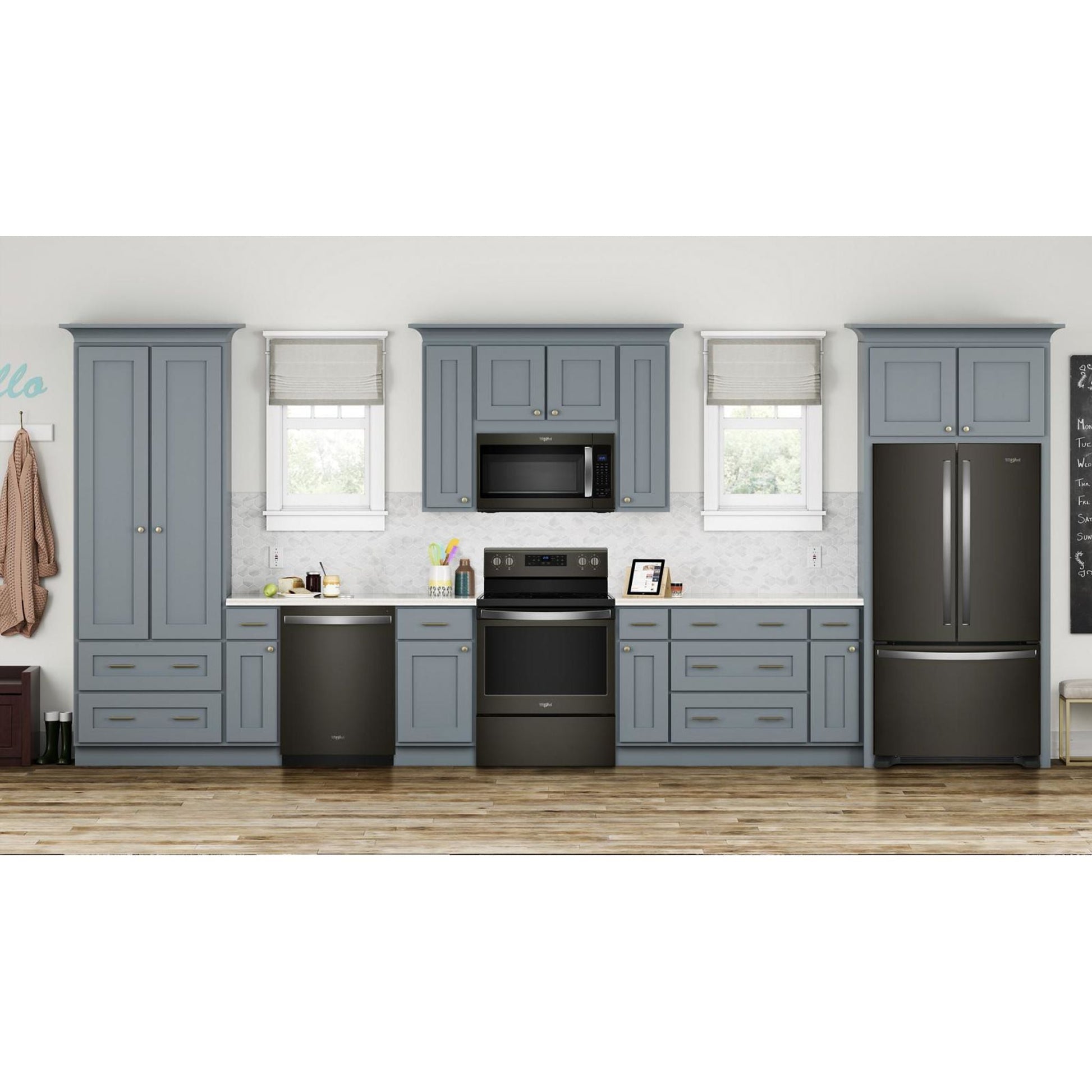 Whirlpool French Door Fridge (WRF535SWHV) - Black Stainless
