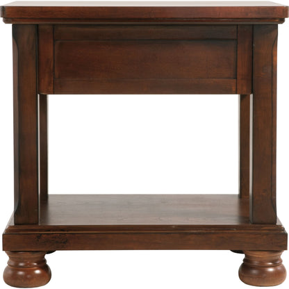 Porter End Table - Rustic Brown