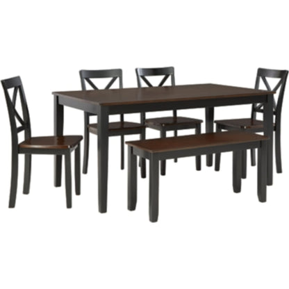 Larsondale 6 Piece Casual Dining - Brown/Black - (D379-325)