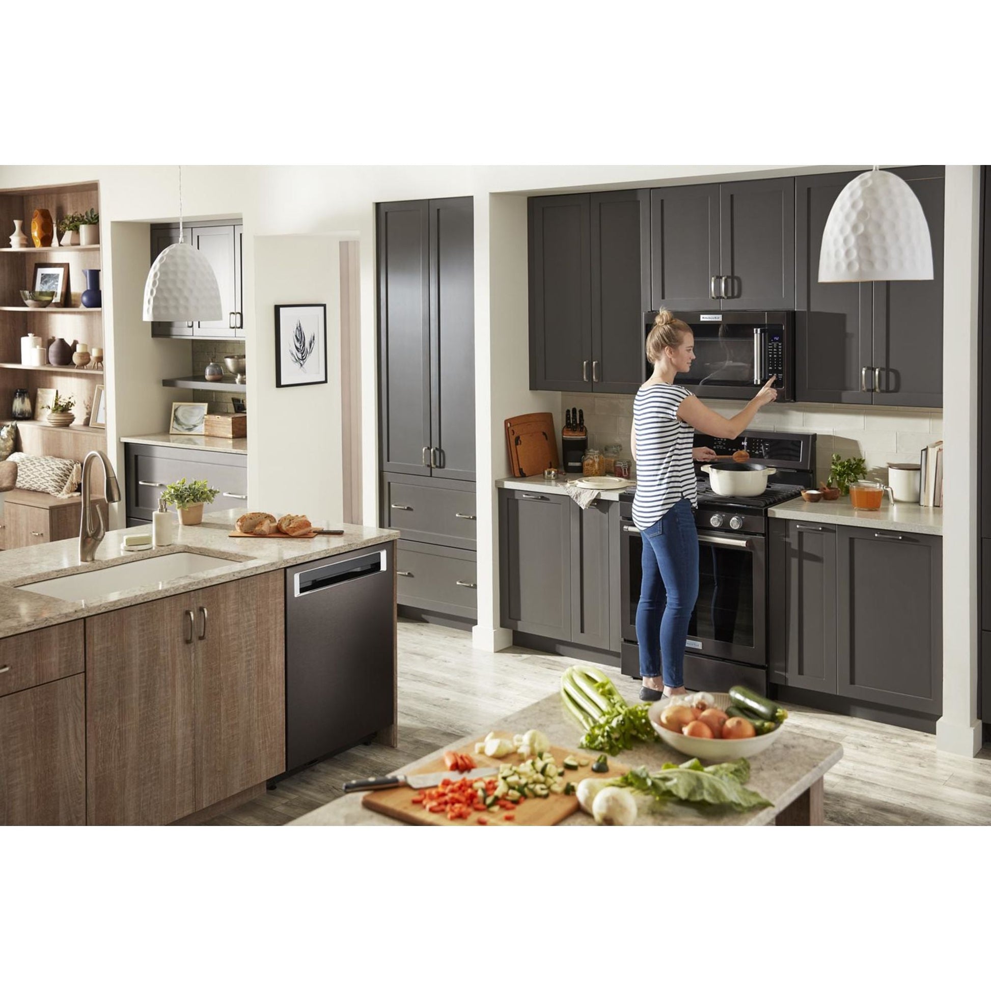 KitchenAid Gas Range (KFGG500EBS) - Black Stainless Steel