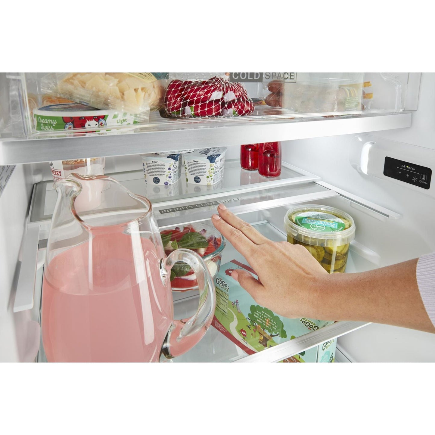 Whirlpool Top Mount Fridge (WRT312CZJZ) - Stainless Steel