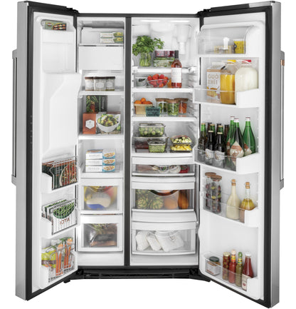 Café 21.9 Cu. Ft. Counter-Depth Side-by-Side Refrigerator Stainless Steel - CZS22MP2NS1
