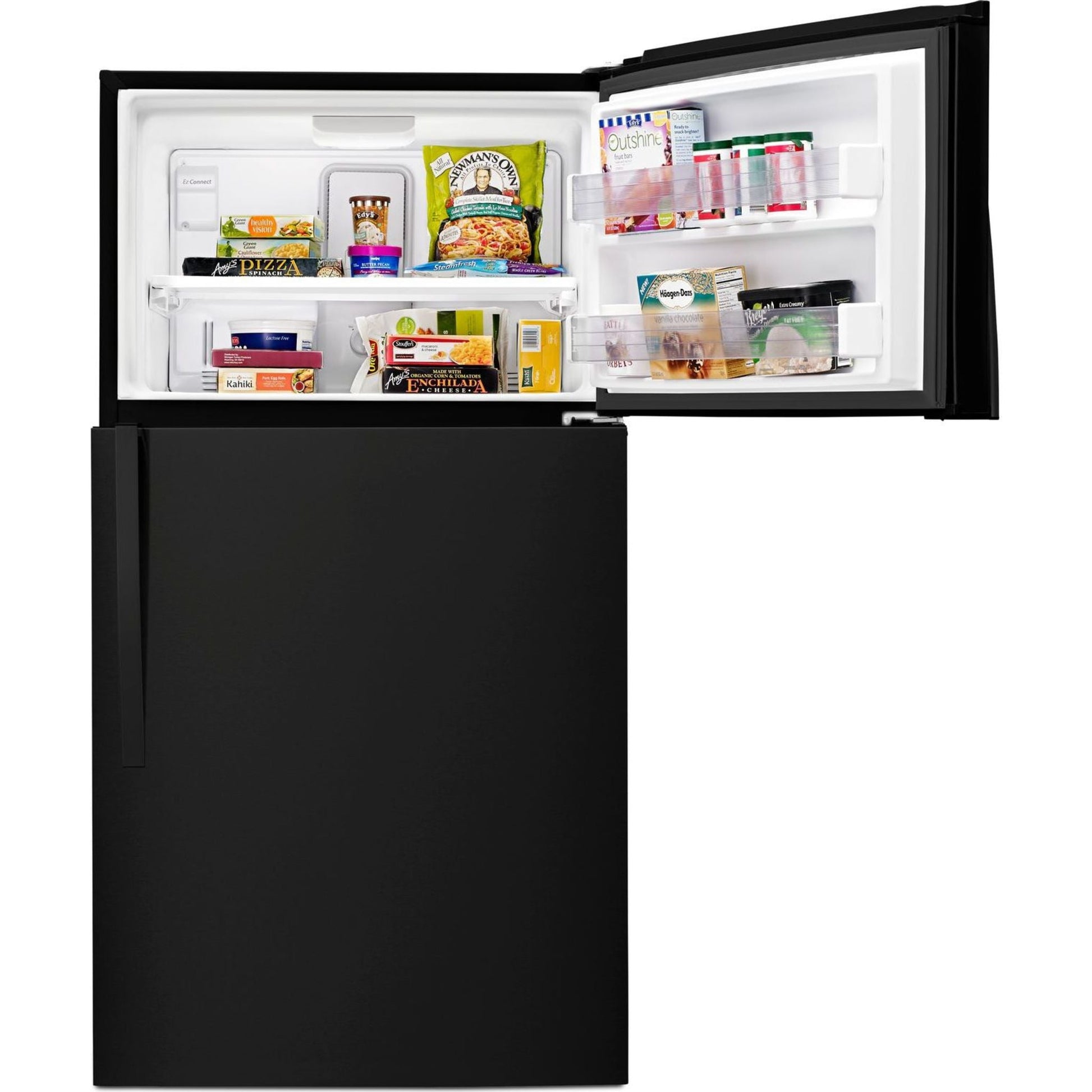 Whirlpool Top Mount Fridge (WRT541SZDB) - Black