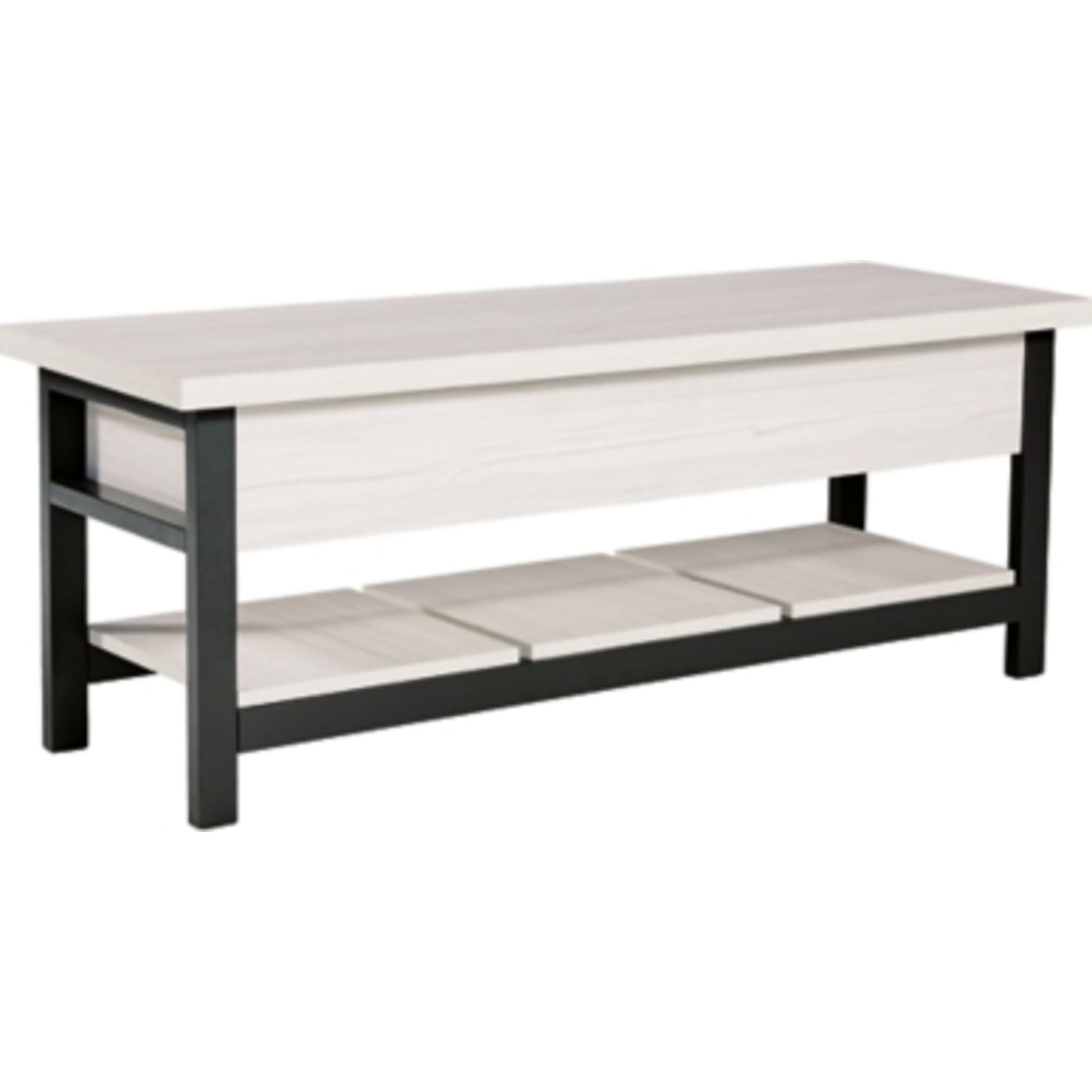 Rhyson Storage Bench - White