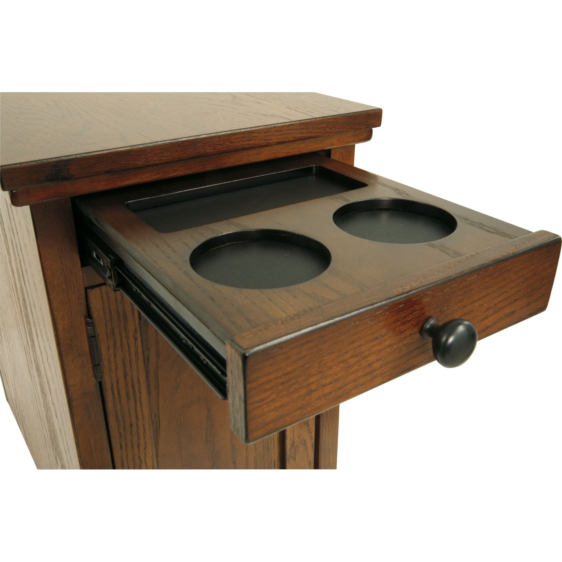 Laflorn Chairside Table - Brown