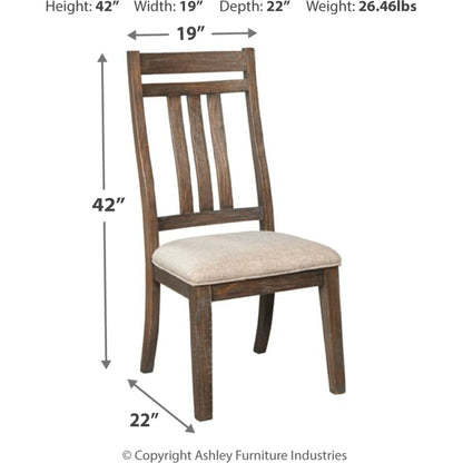 Wyndahl 9 Piece Dining Room - Rustic Brown - (PKG002294)