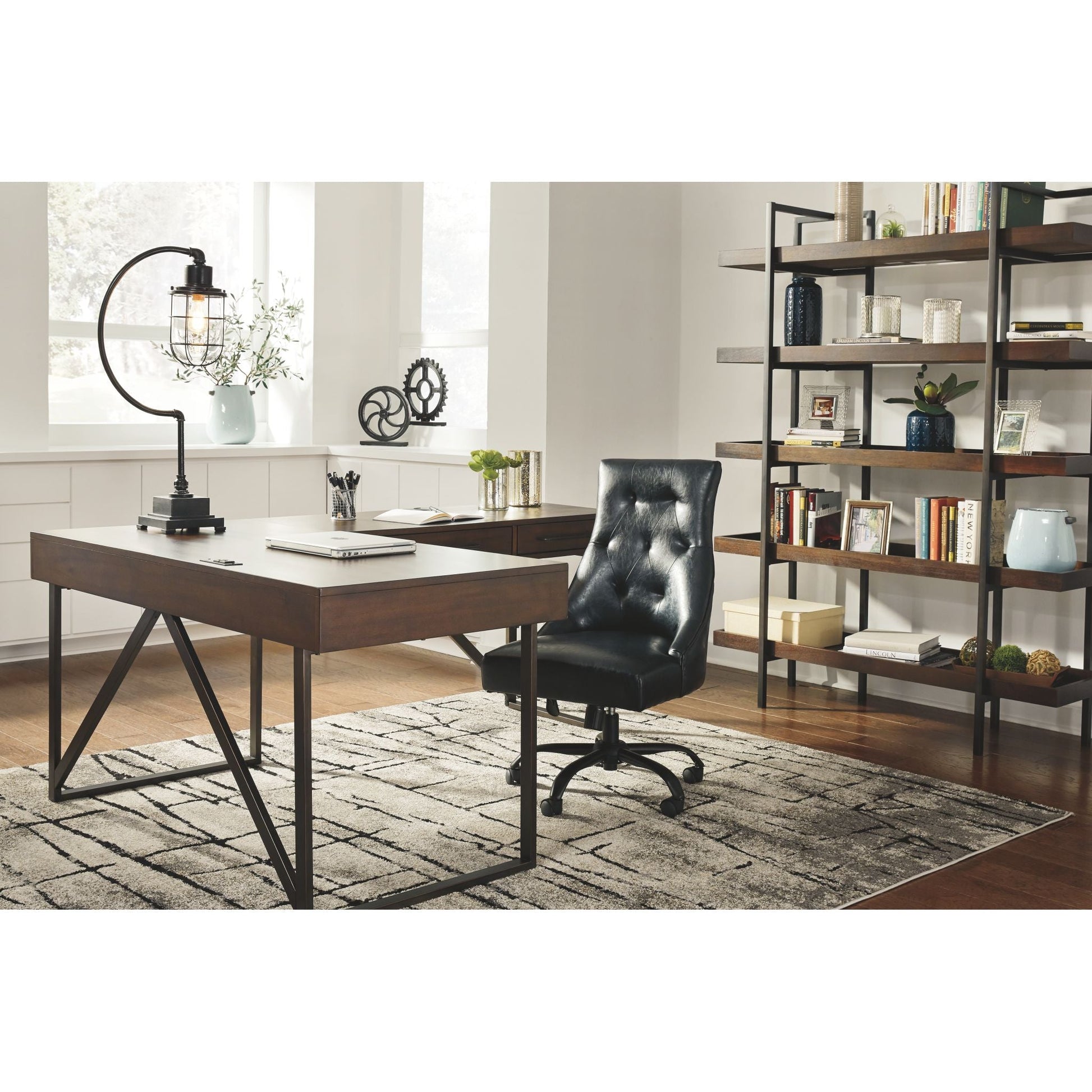 Starmore 2 Piece Home Office Package - Brown